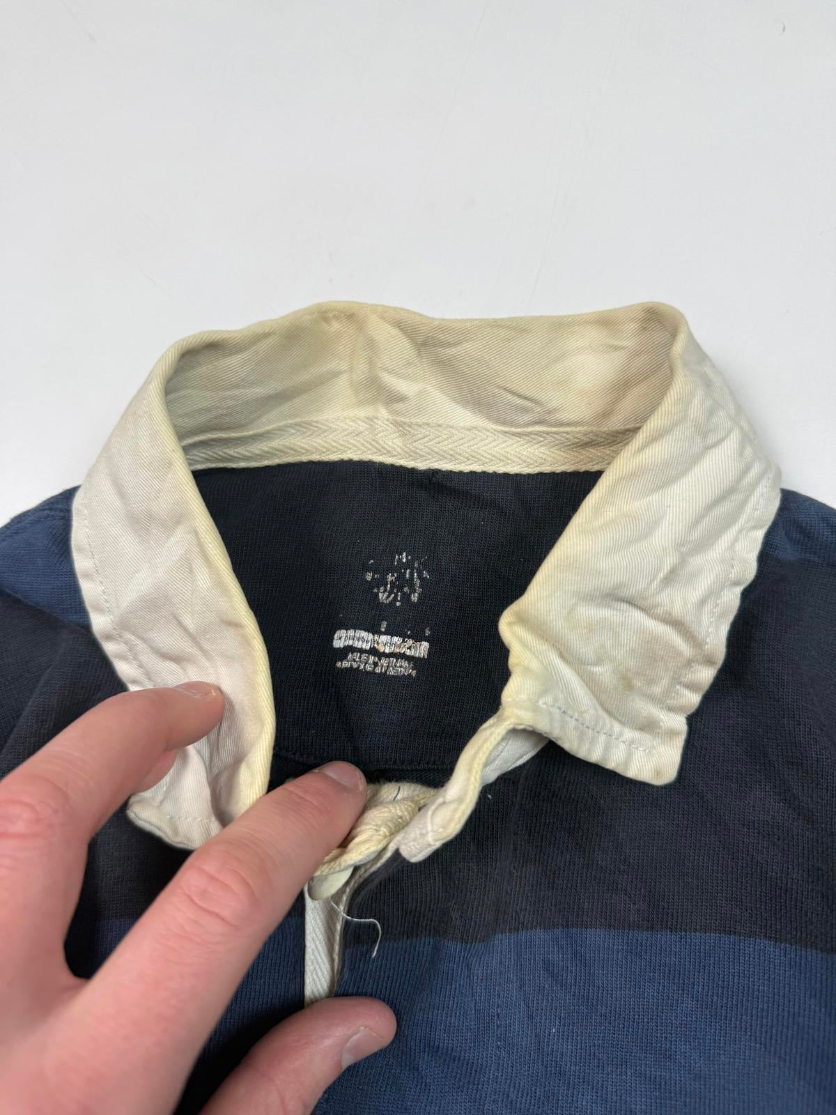 Vintage Nike striped rugby polo shirt (M)