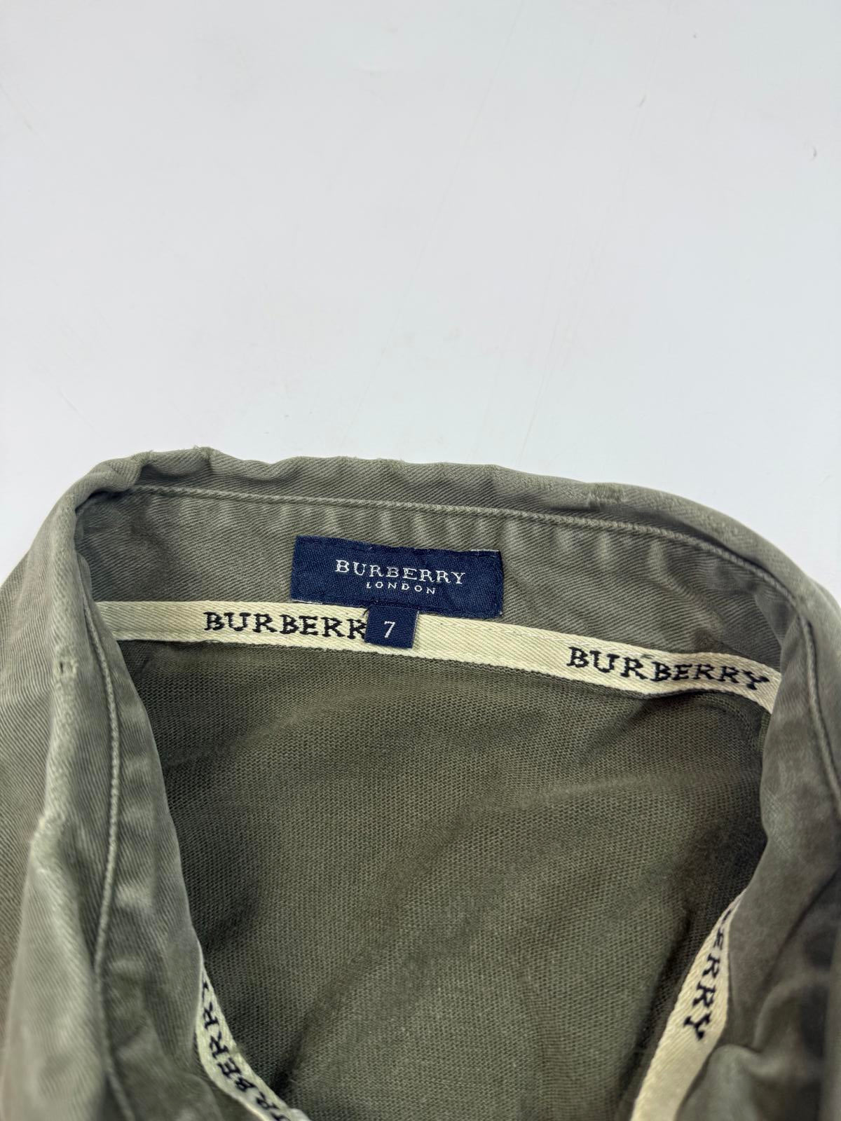 Vintage Burberry striped rugby polo shirt (M)
