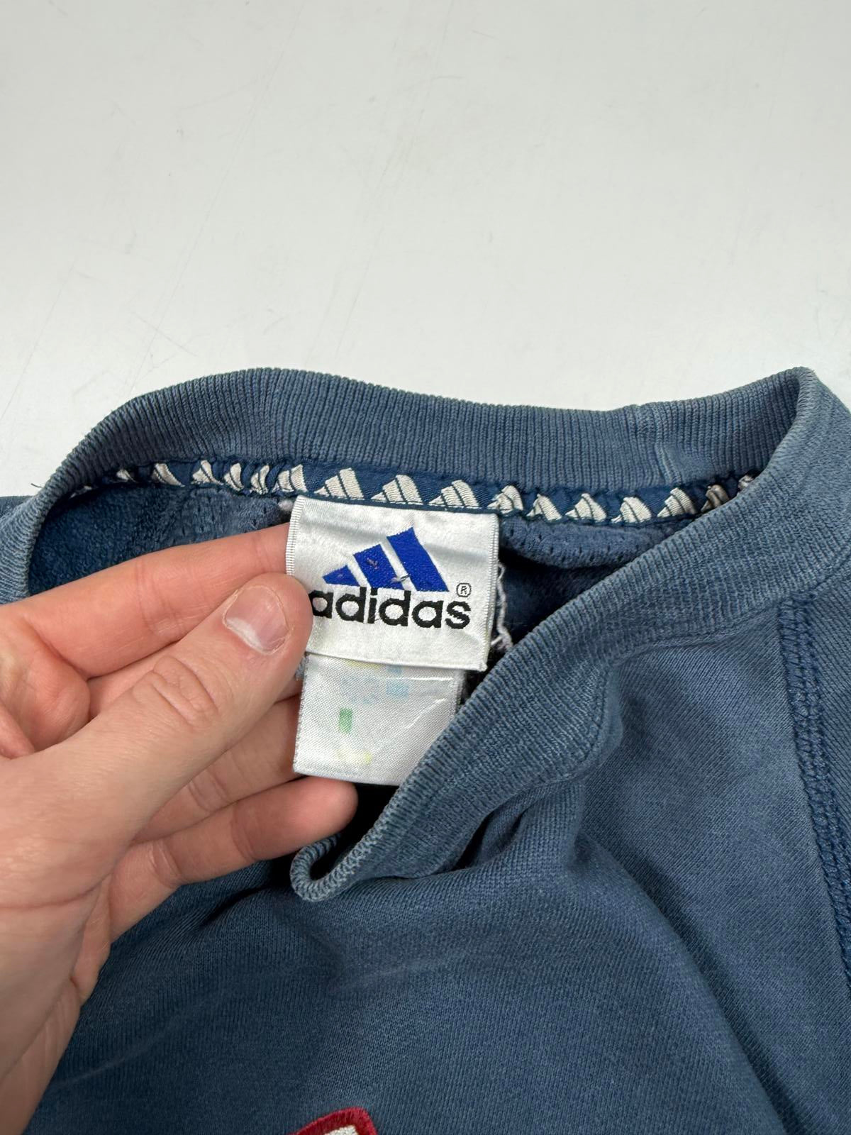 Vintage 90s Adidas centre logo sweatshirt (M)