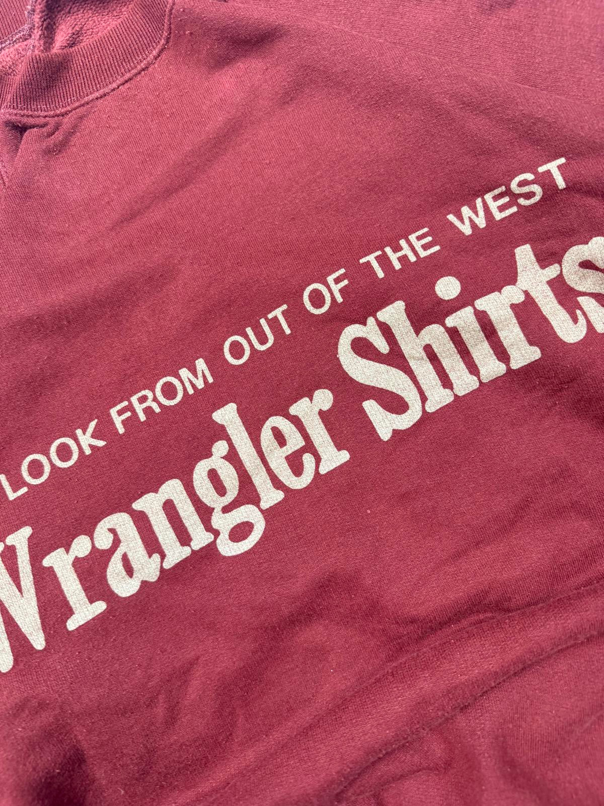 Vintage 90s Wrangler shirts sweatshirt (M)