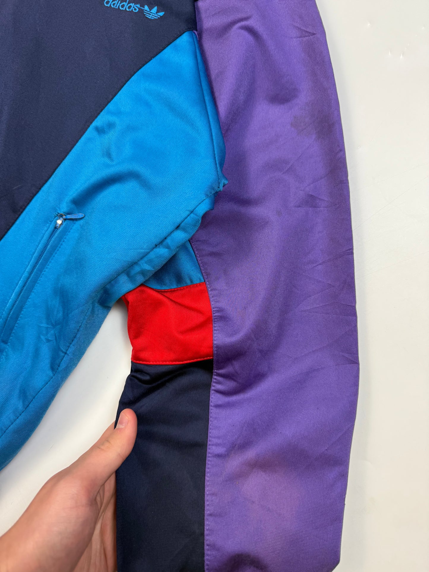 Vintage 90s adidas originals colour block track top (M)