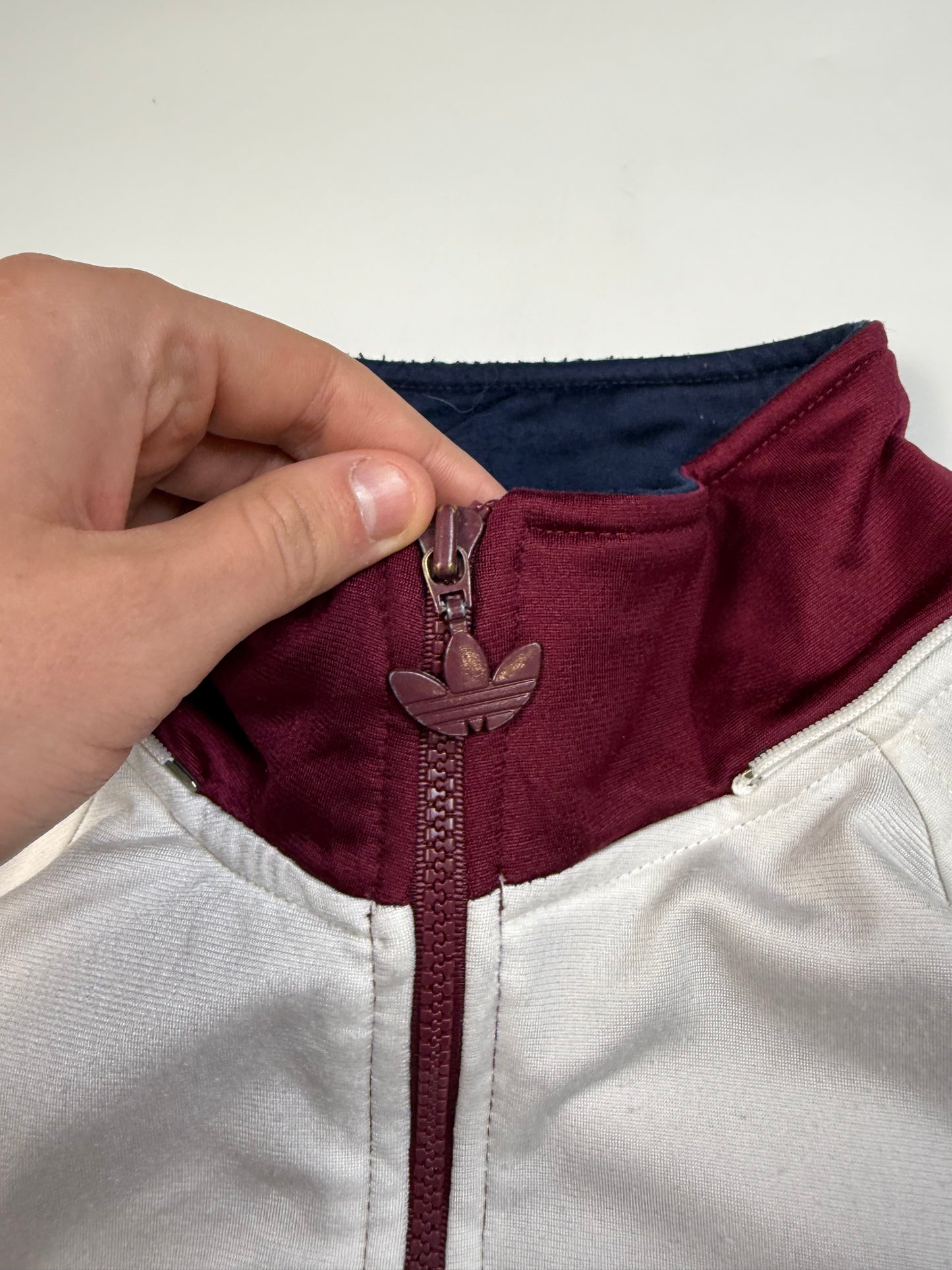 Vintage 90s Adidas originals colour block track jacket (L)