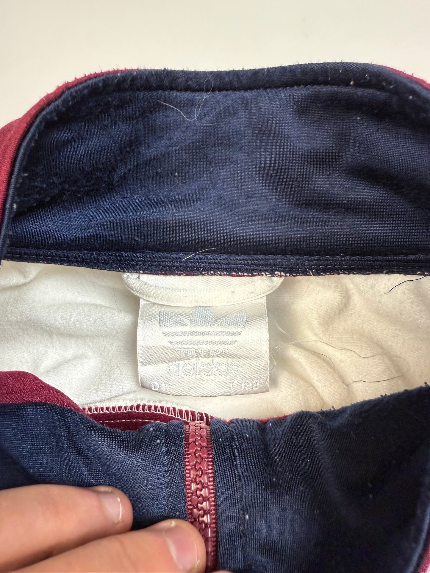 Vintage 90s Adidas originals colour block track jacket (L)