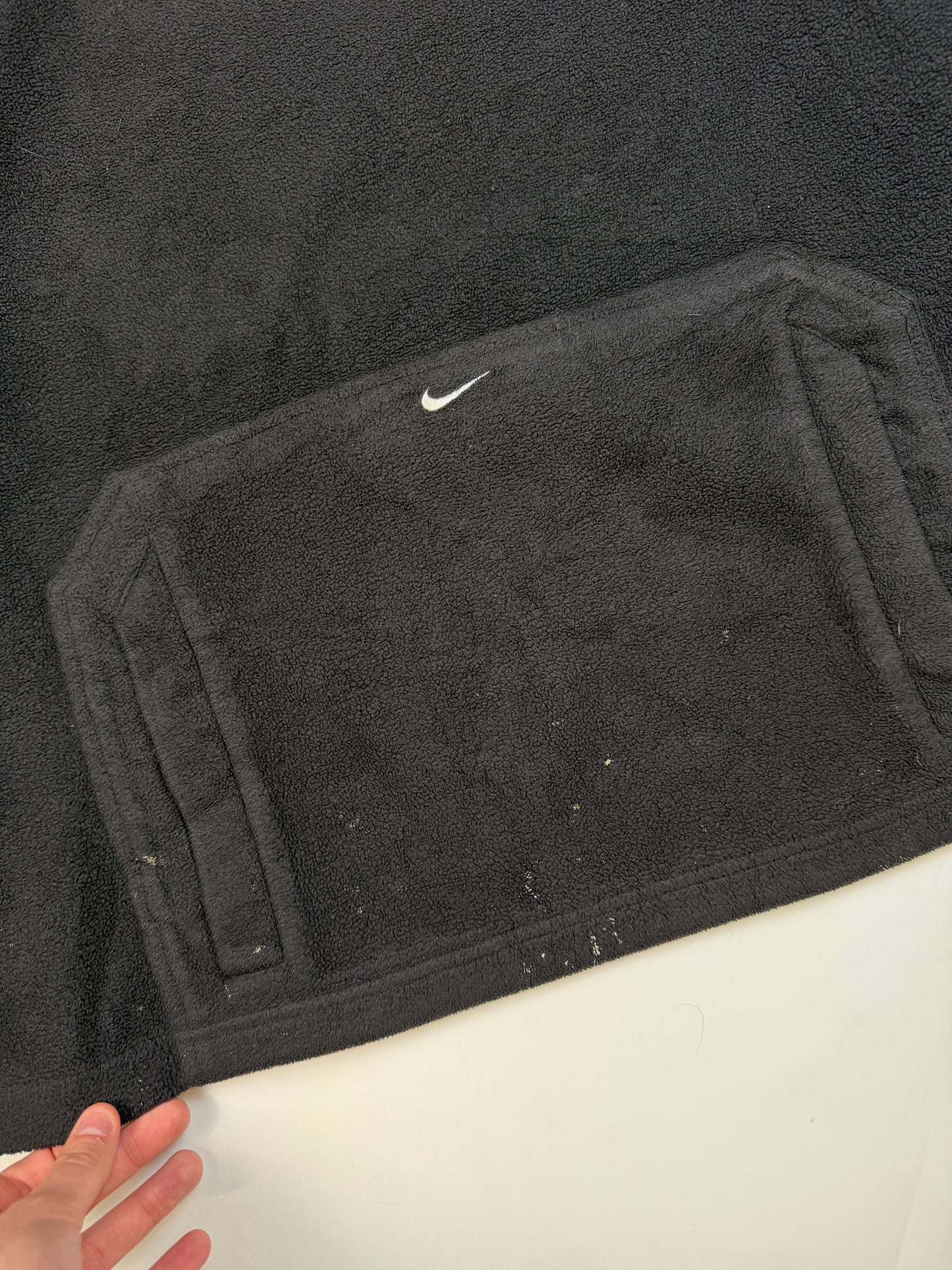 Vintage Nike spell out fleece hoodie (L)