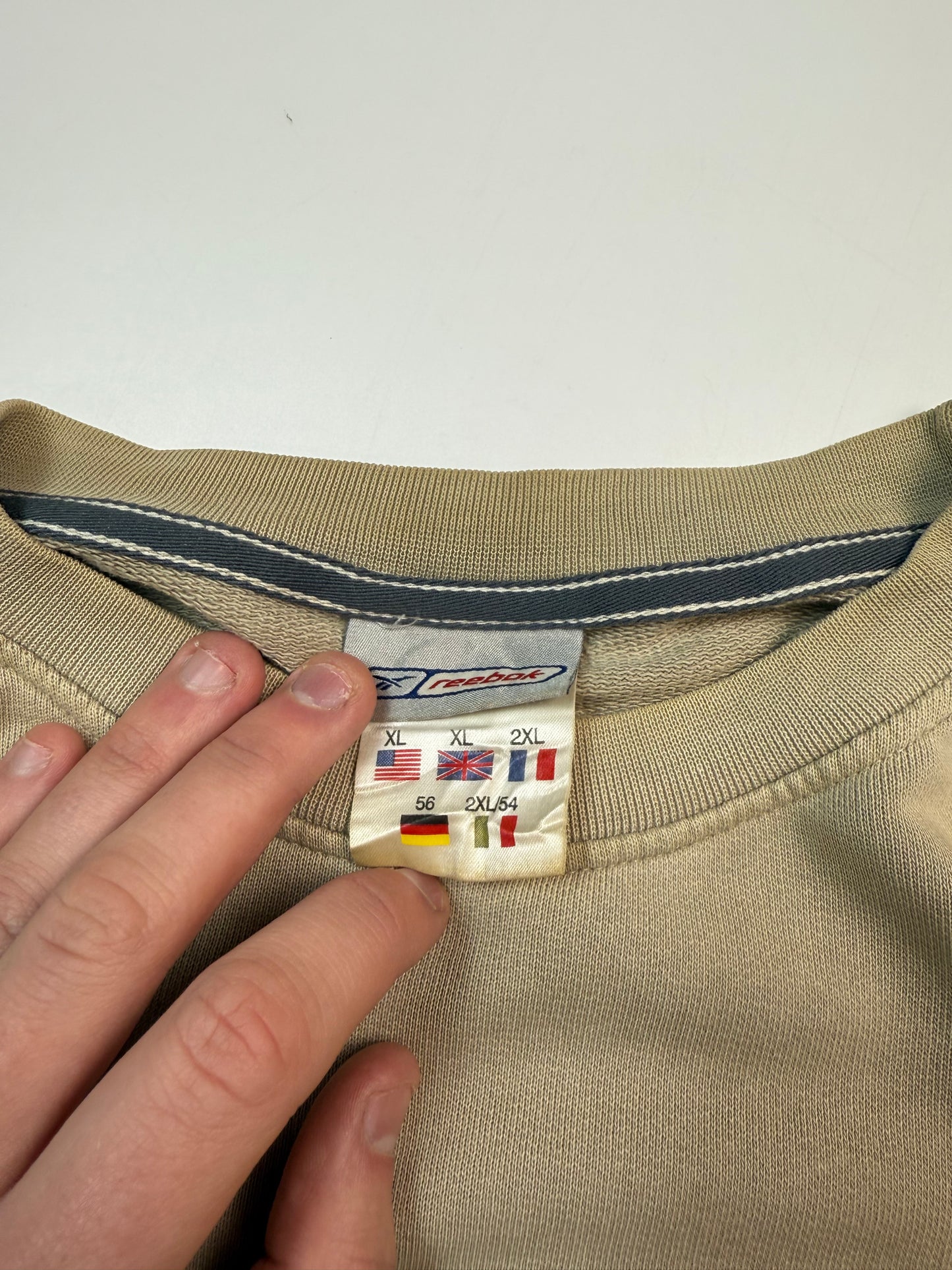 Vintage Reebok spell out sweatshirt (XL)