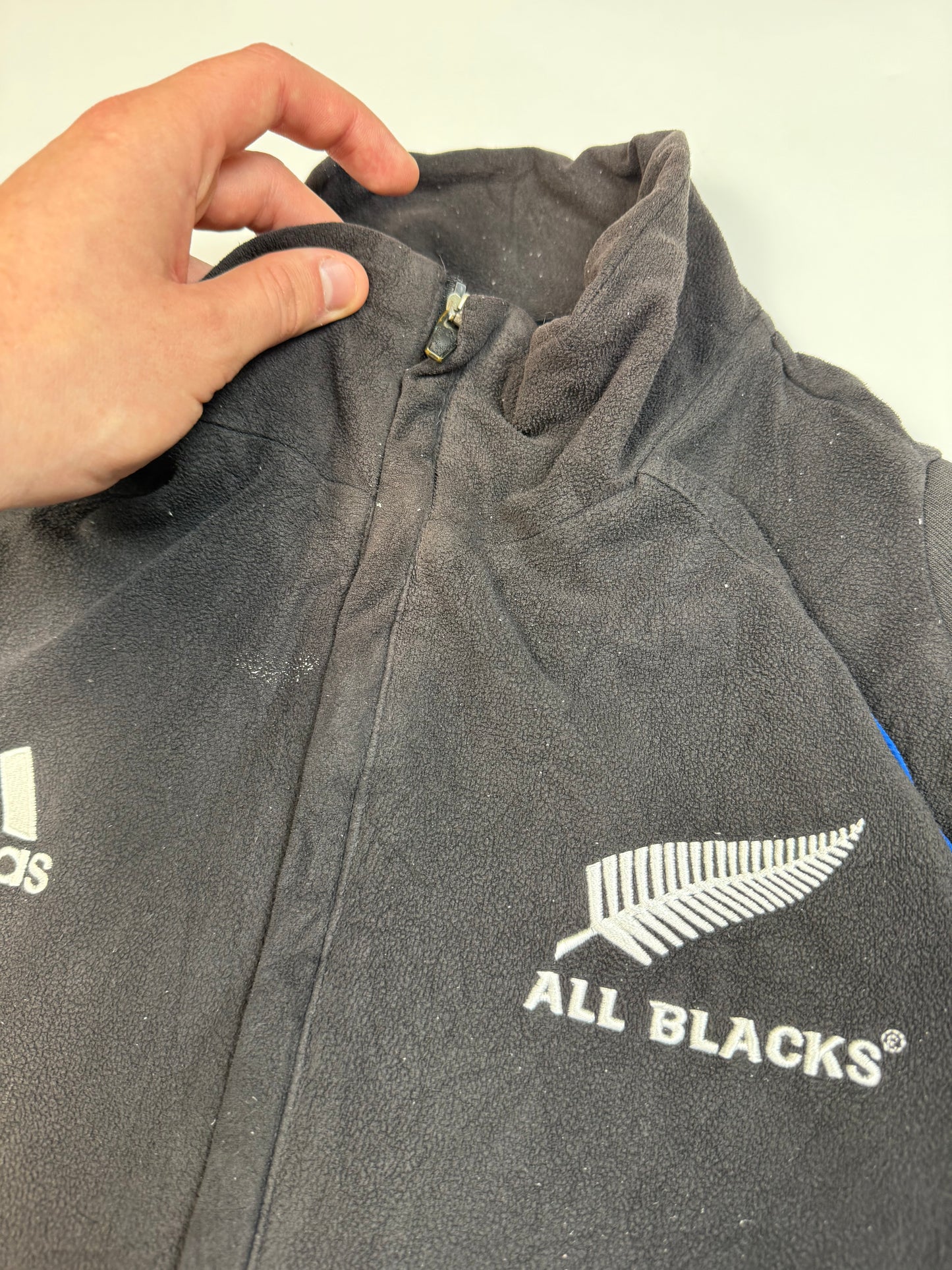Vintage New Zealand 2007-09 Adidas rugby fleece (L)