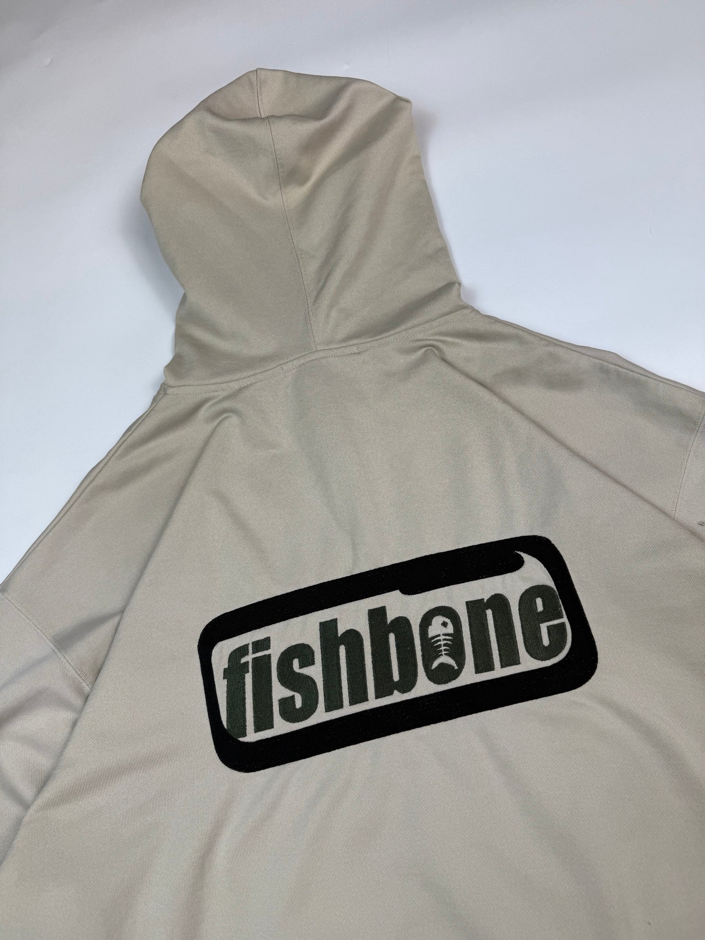 Vintage Y2K Fishbone spell out full zip hoodie (XL)