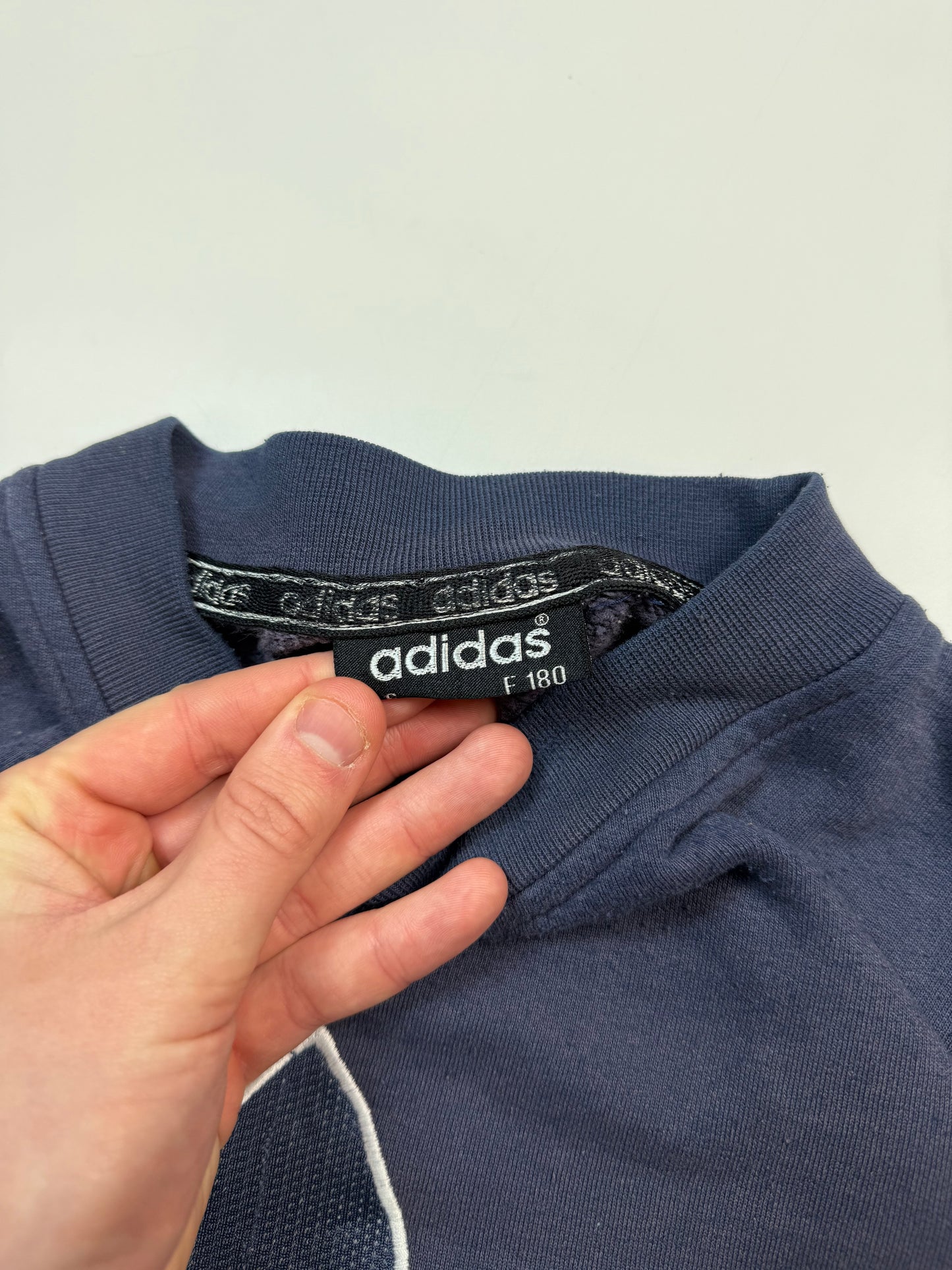 Vintage 90s Adidas originals centre logo sweatshirt (M)