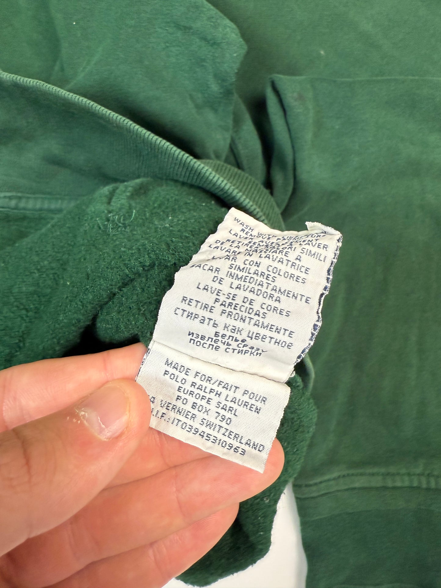 Vintage Polo Ralph Lauren big pony full zip hoodie (XL)