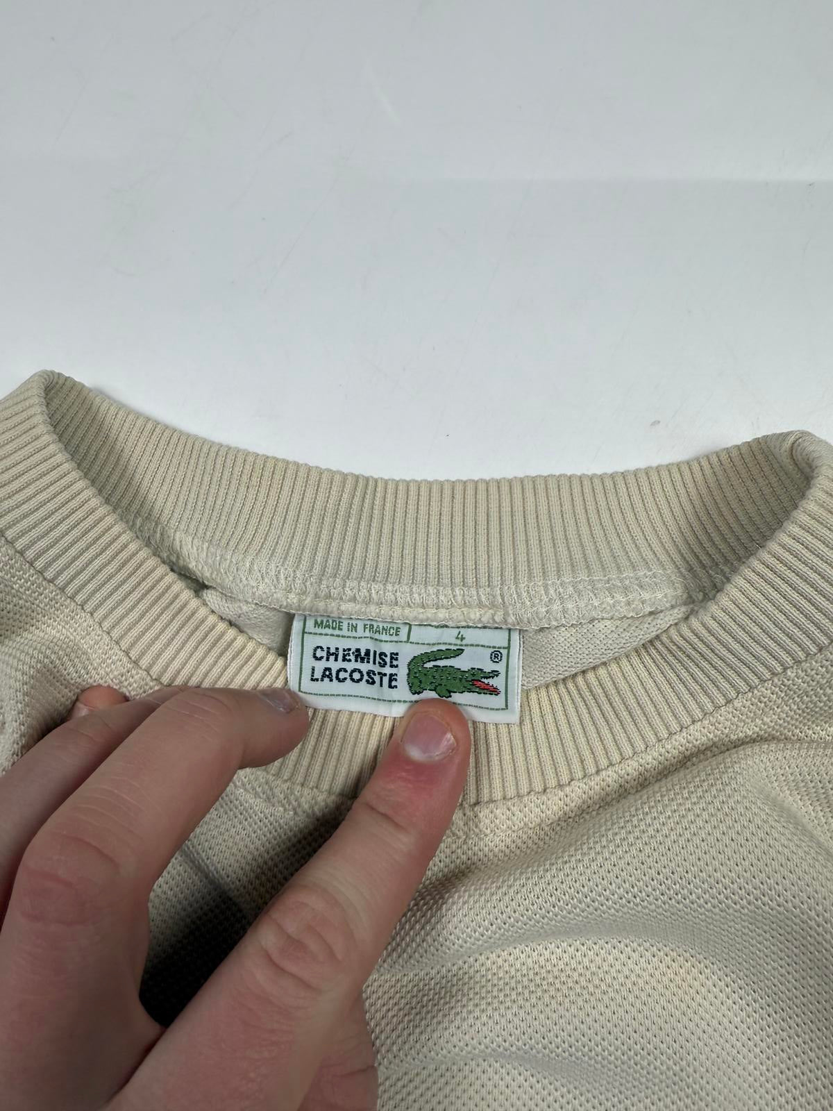 Vintage 80s Lacoste chemise golf sweatshirt (M)