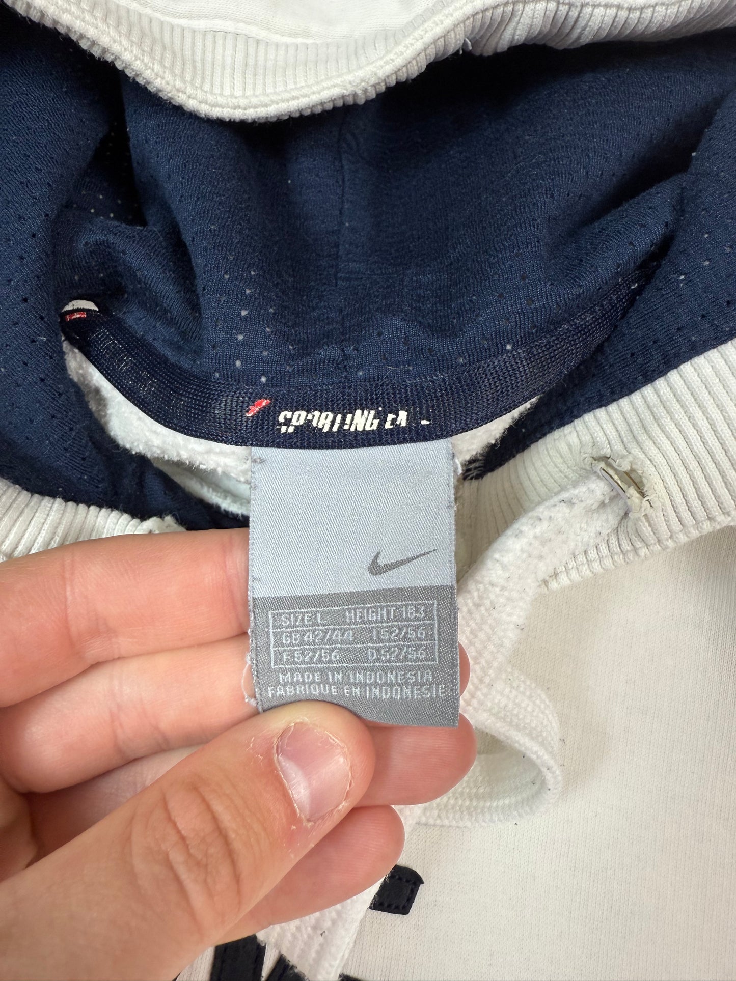 Vintage Nike spell out hoodie (L)