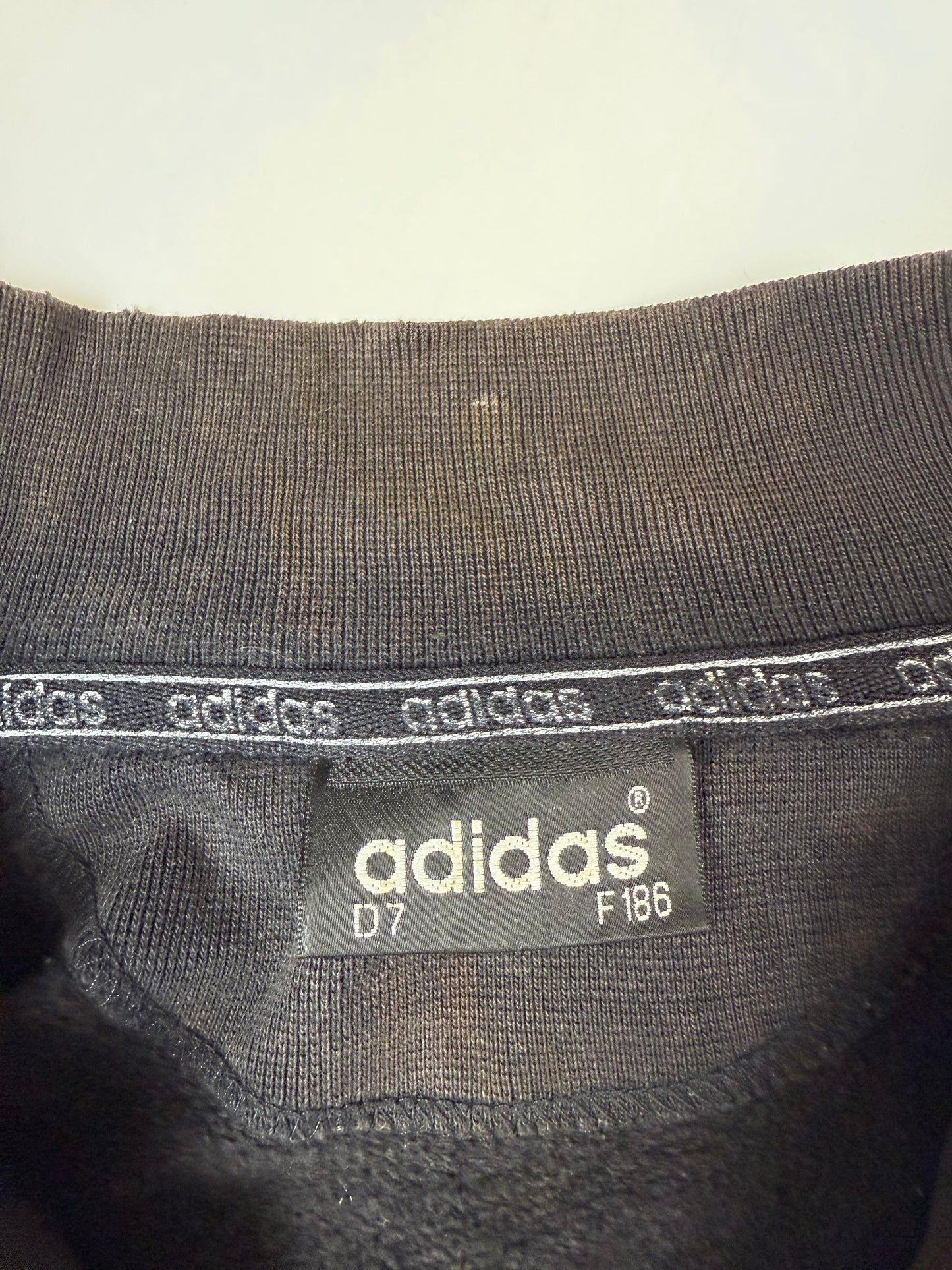 Vintage 90s Adidas originals quarter zip sweatshirt (L)