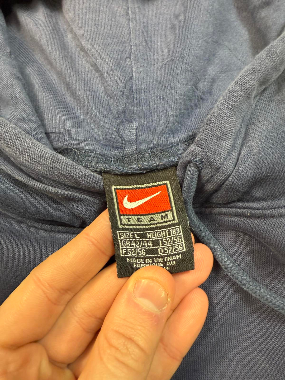 Vintage 90s Nike Michigan centre swoosh hoodie (L)