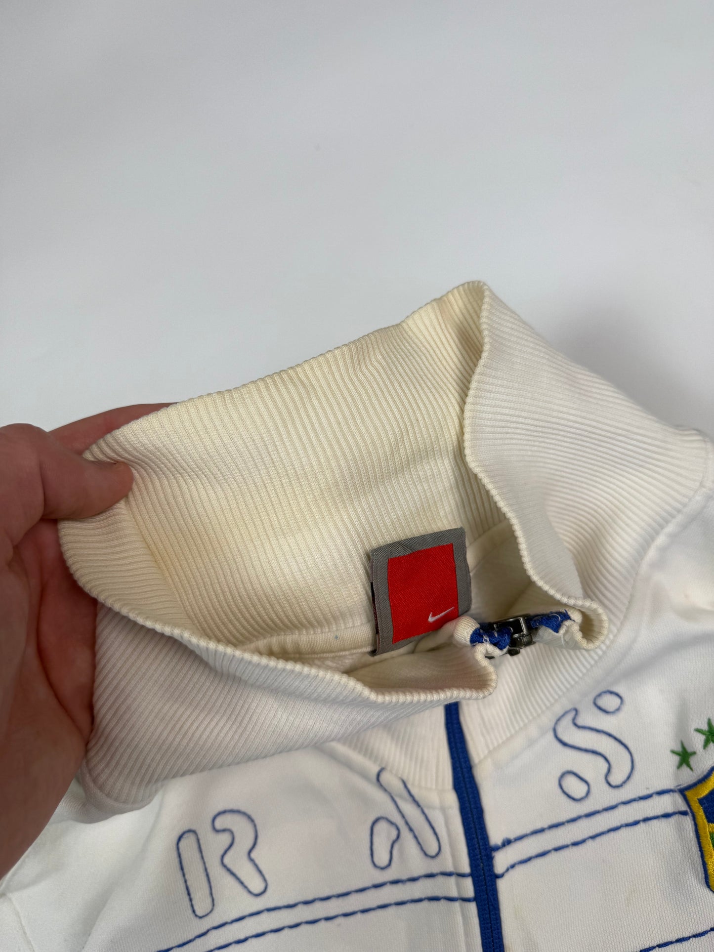 Vintage Brazil Nike 2007 football track top (L)