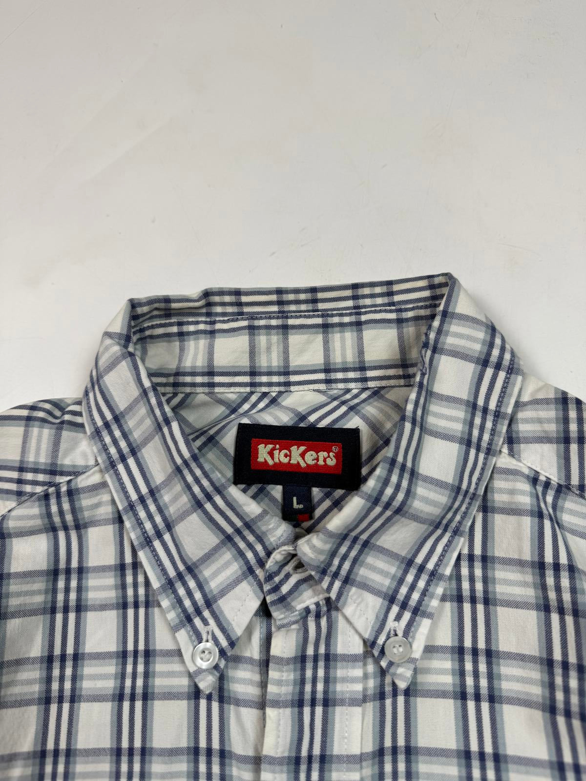 Vintage Kickers checkered short sleeve shirt (L)