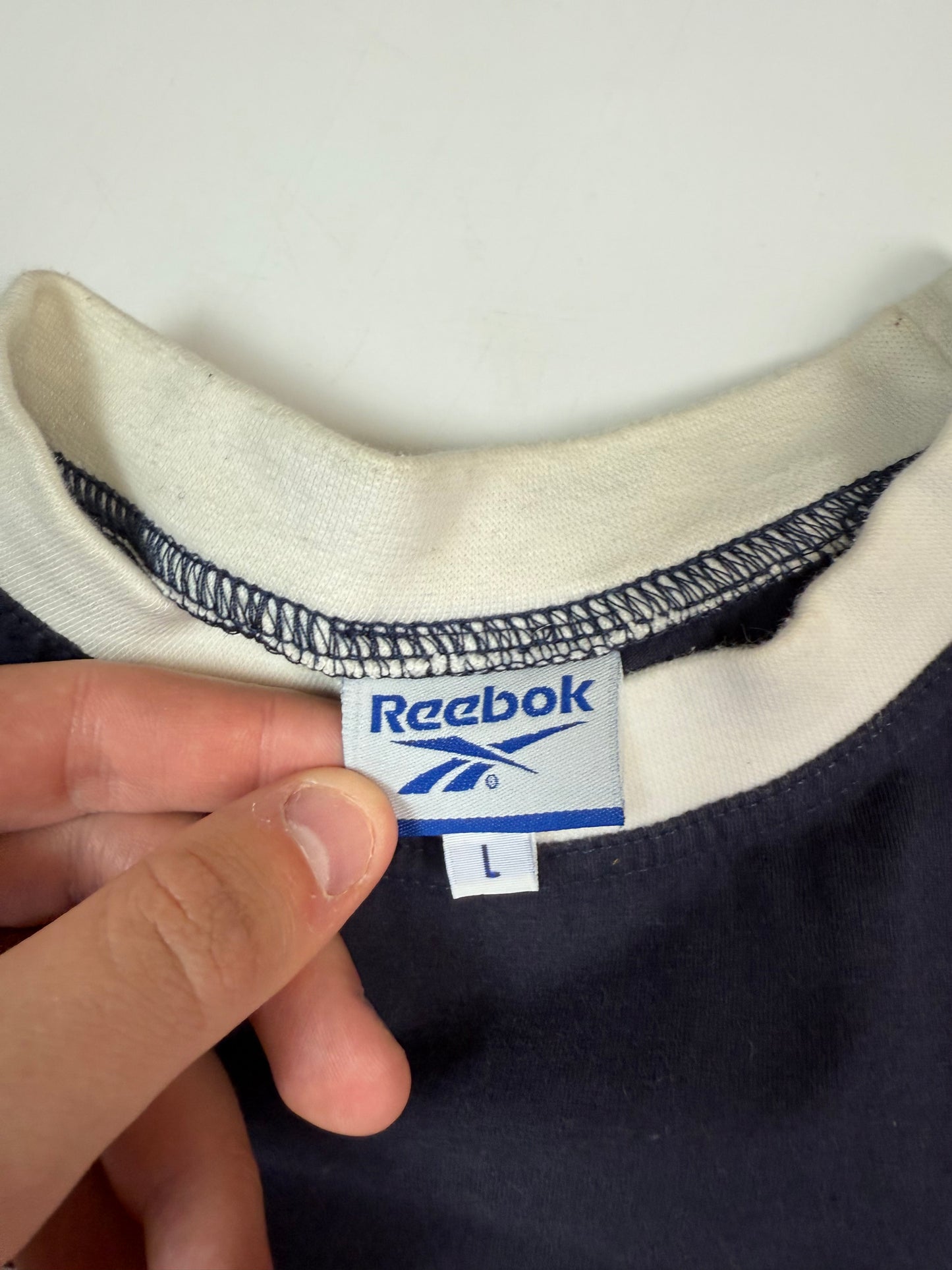 Vintage Reebok spell out tee (L)