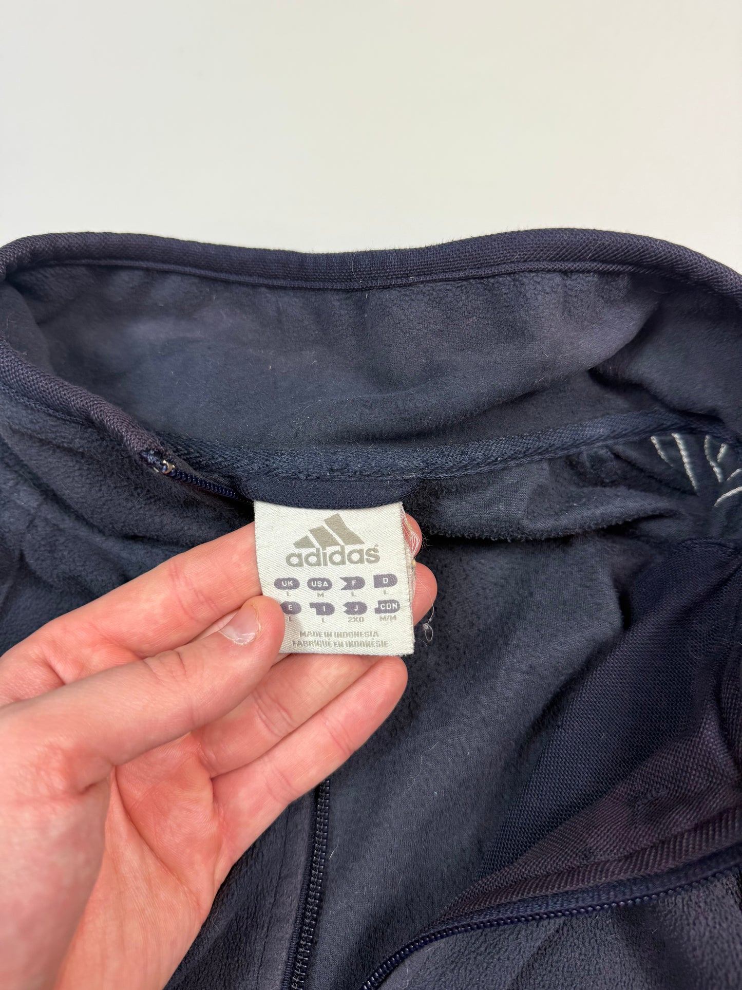 Vintage Adidas full zip fleece (L)