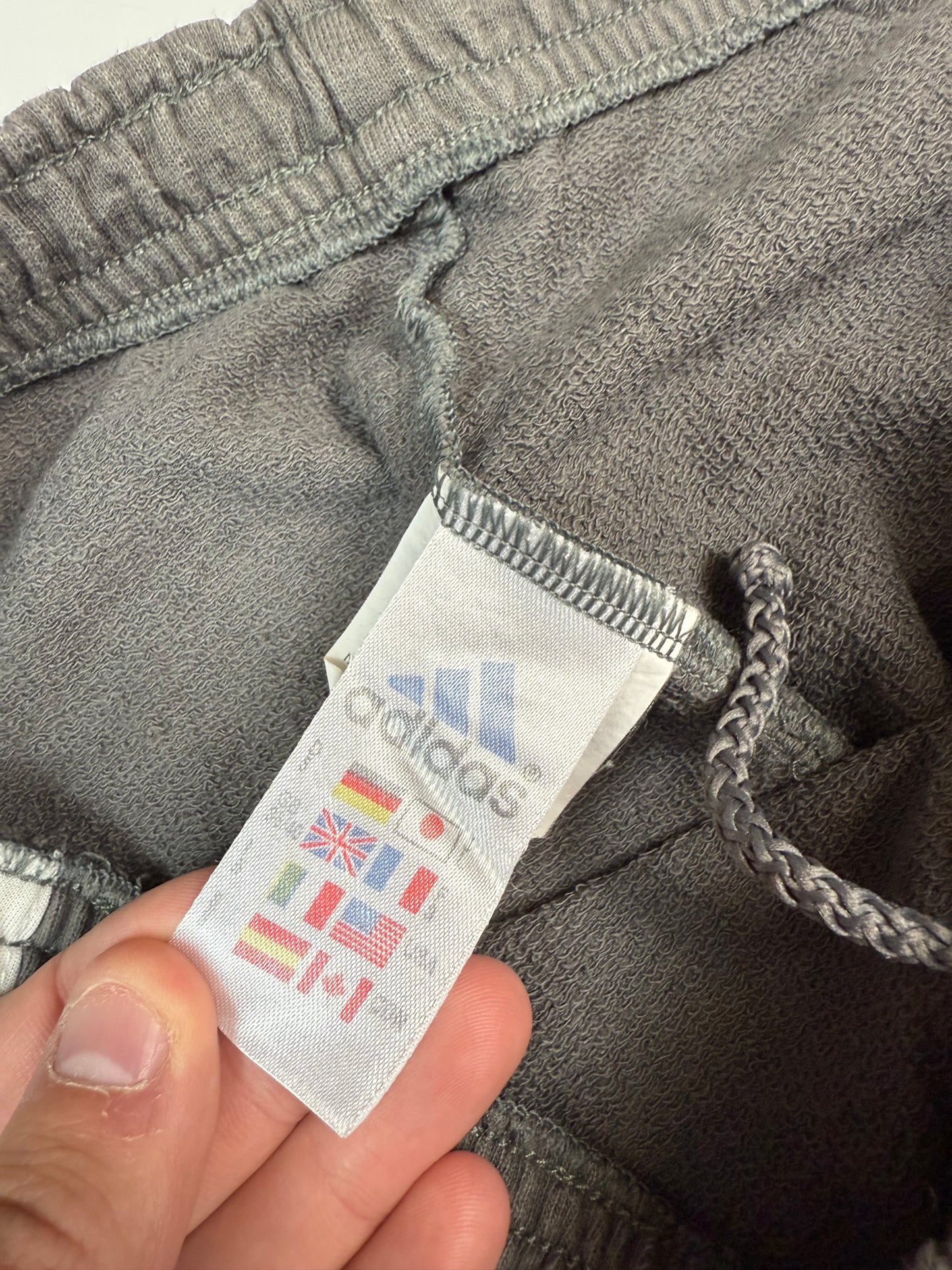 Vintage 90s Adidas side stripe baggy joggers (M)