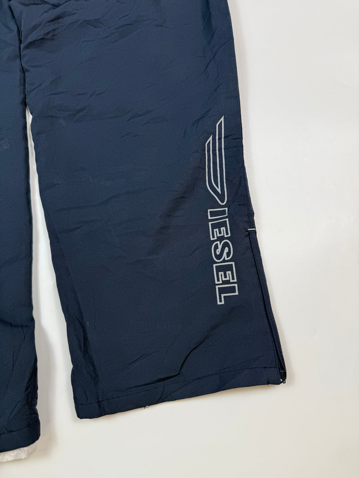 Vintage Diesel spell out baggy track pants (L)