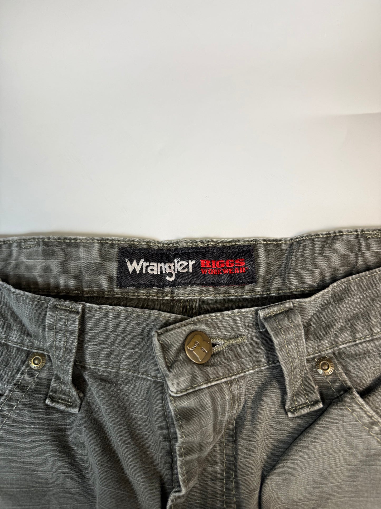 Wrangler Riggs baggy double knee carpenter pants (W34)
