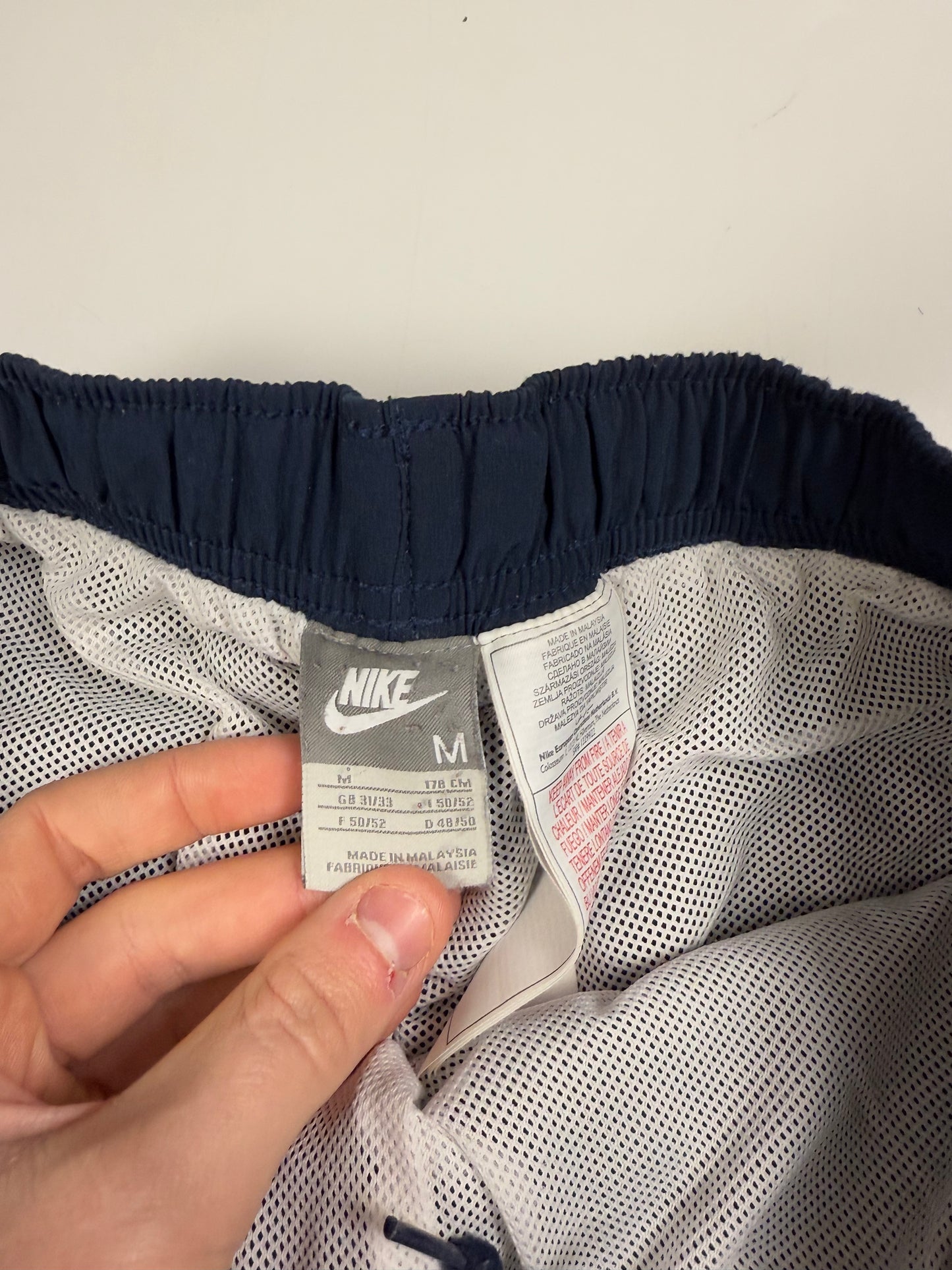 Vintage Nike mini swoosh baggy track pants (M)