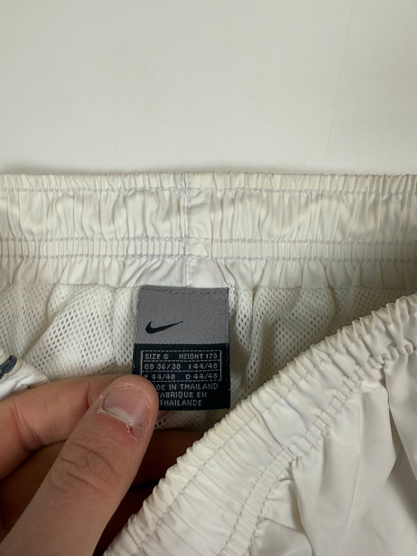 Vintage Nike side stripe baggy track pants (S)