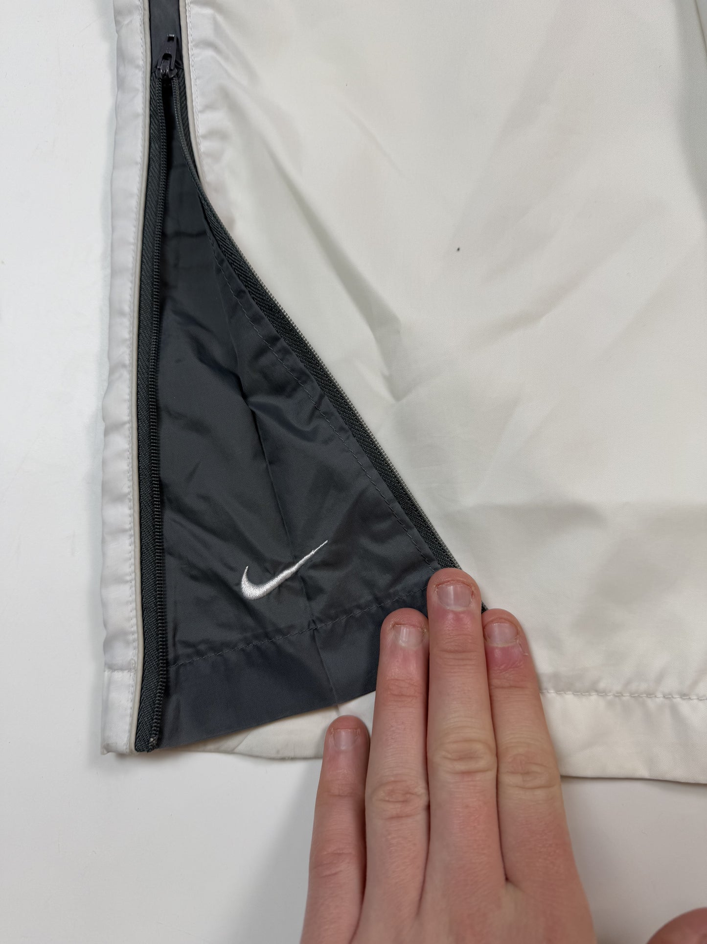 Vintage Nike side stripe baggy track pants (S)