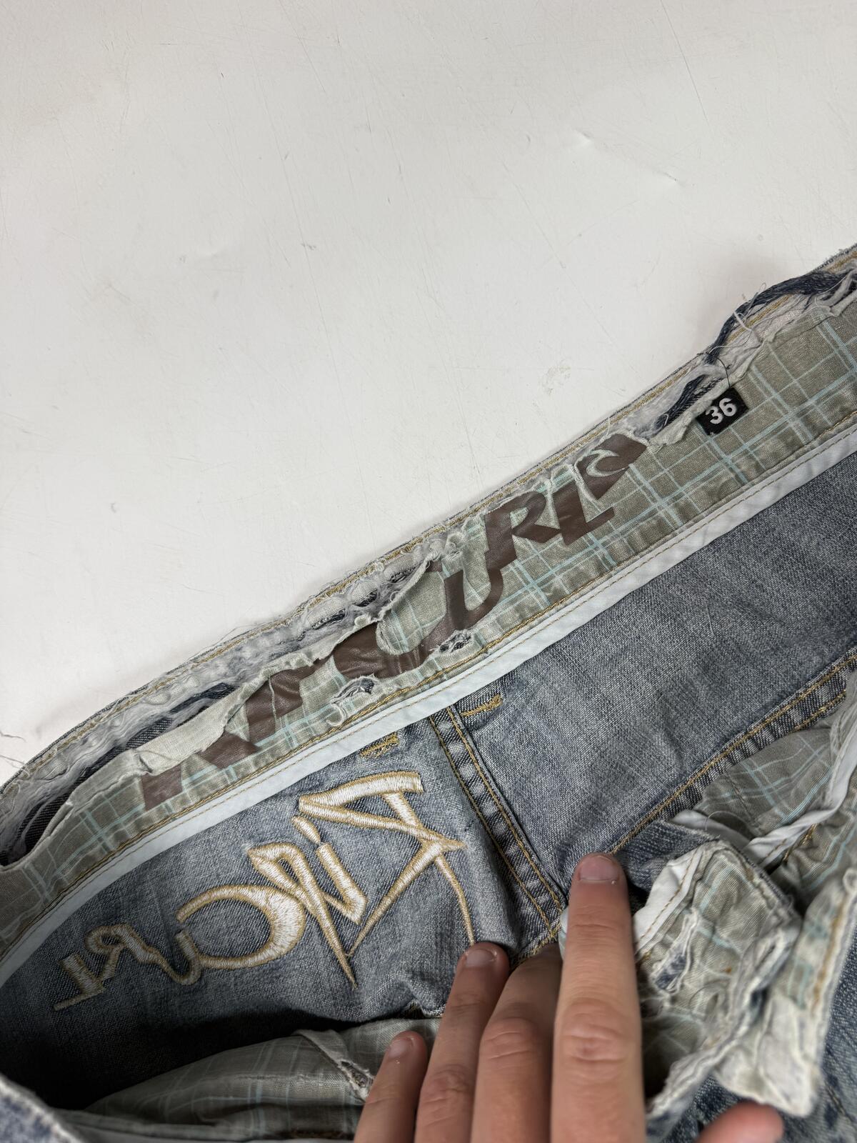 Vintage Y2K Ripcurl surfwear hip hop jorts (W36)