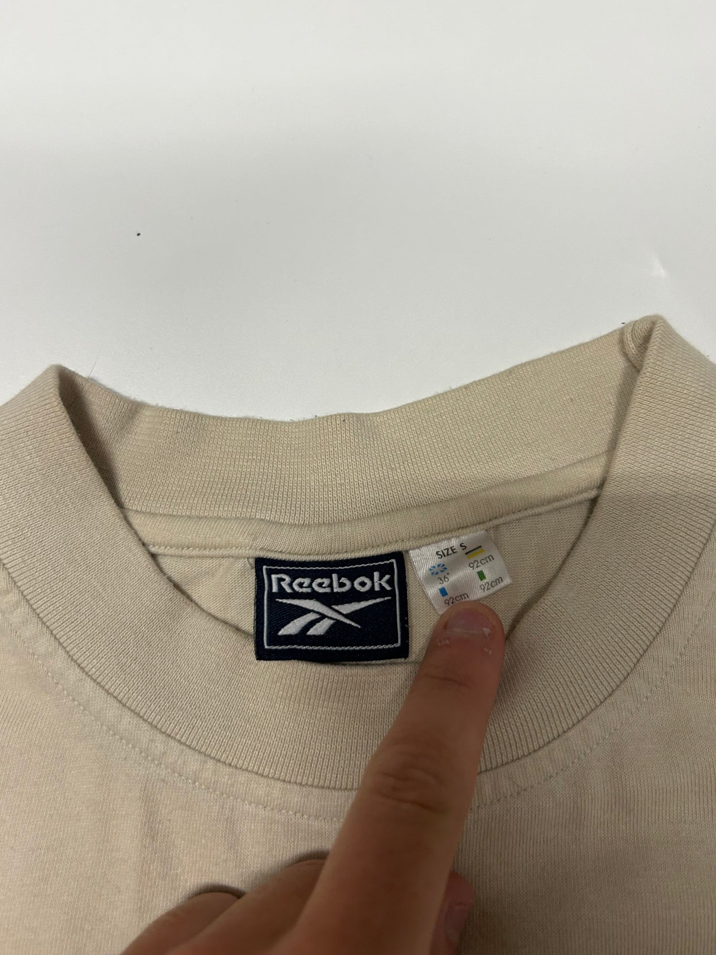 Vintage Reebok centre logo tee (L)