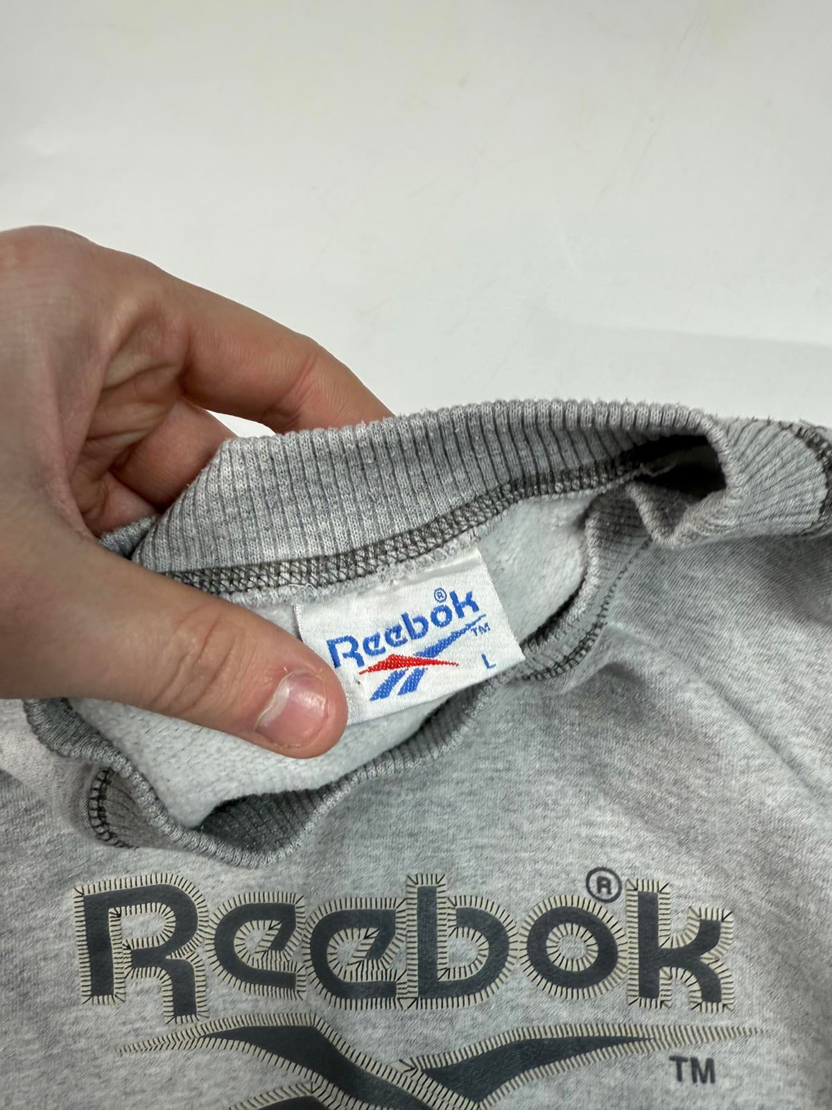 Vintage Reebok spell out sweatshirt (S)
