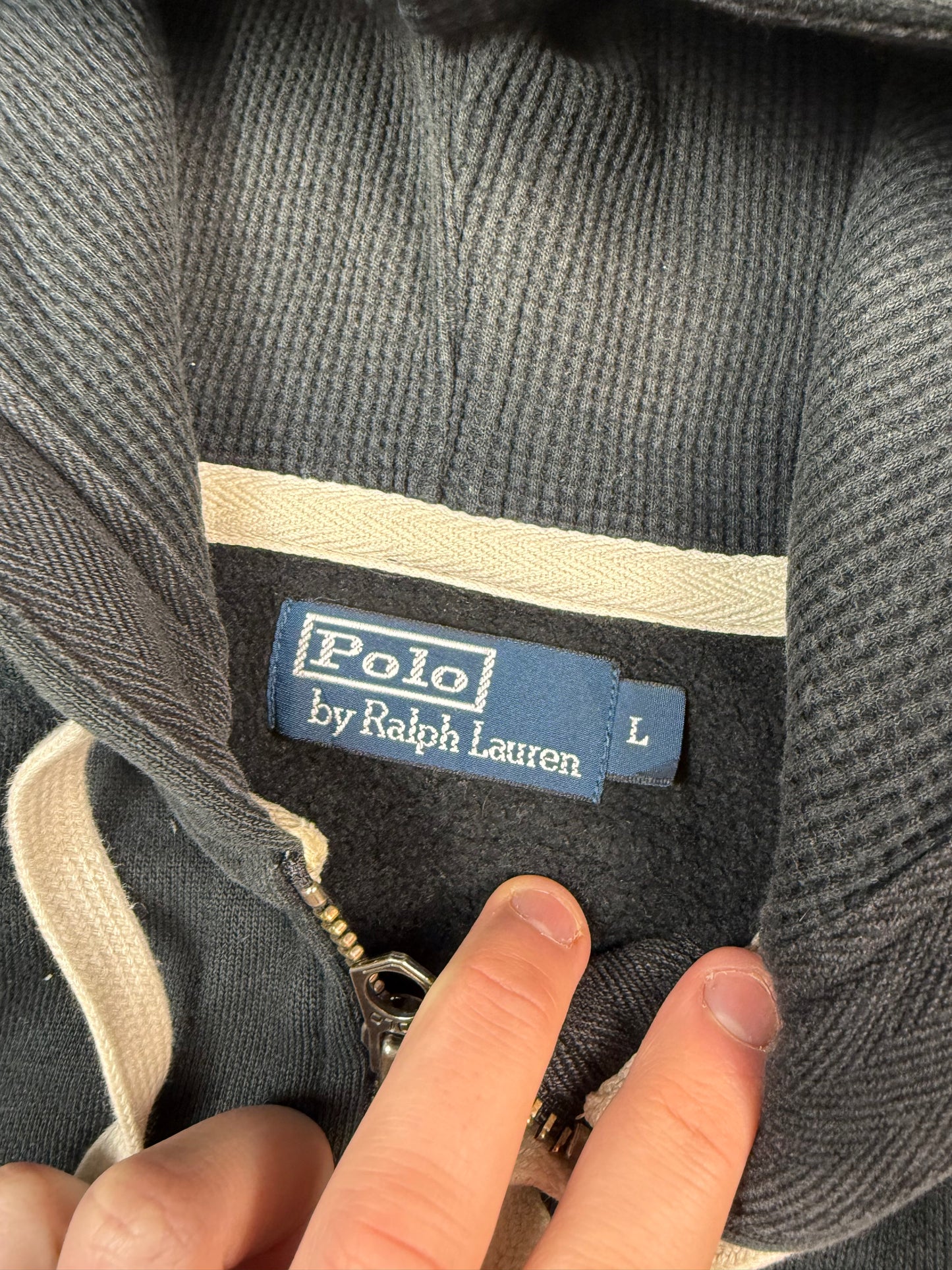 Vintage Polo Ralph Lauren full zip hoodie (L)