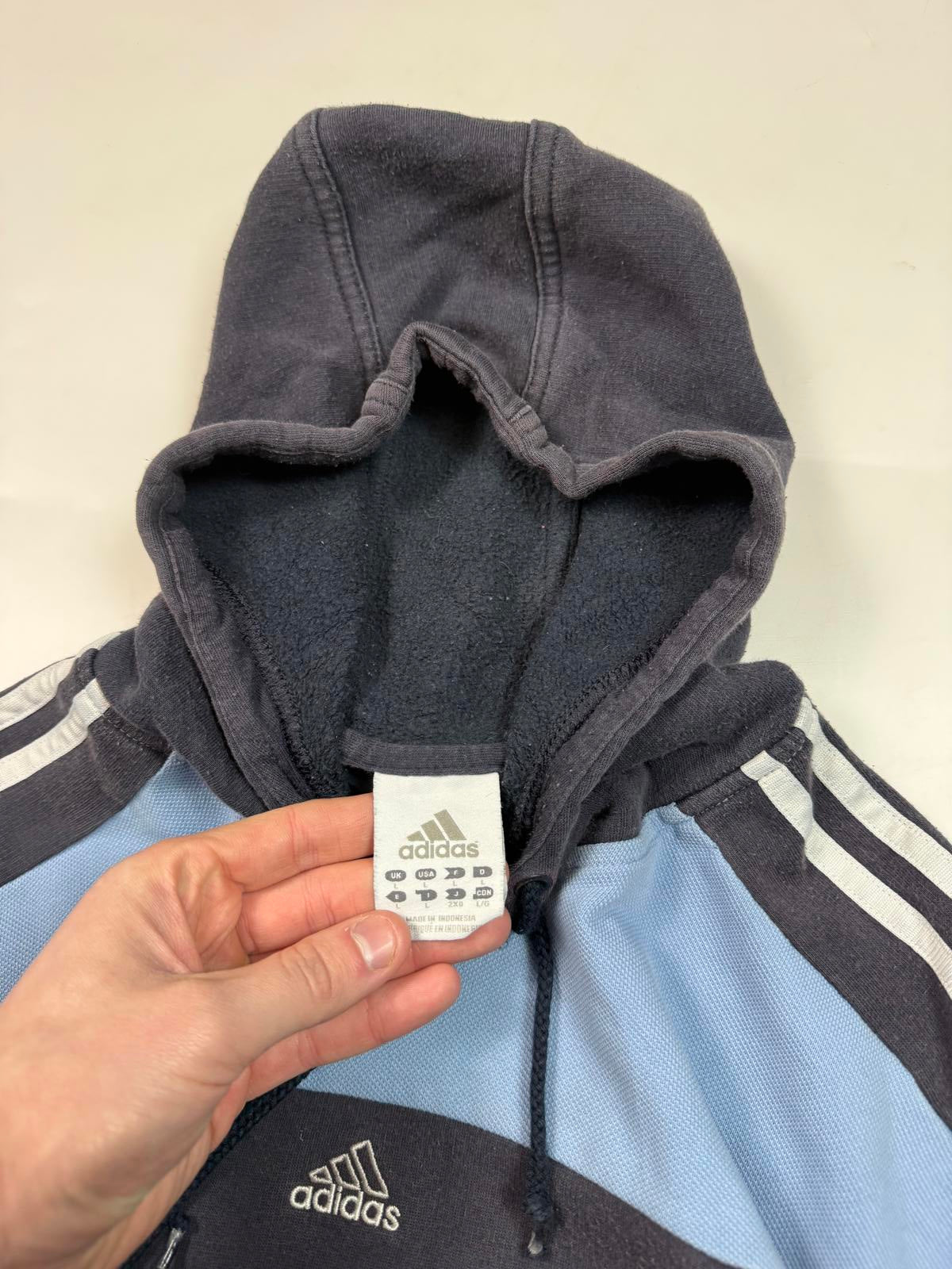 Vintage Adidas centre logo hoodie (L)