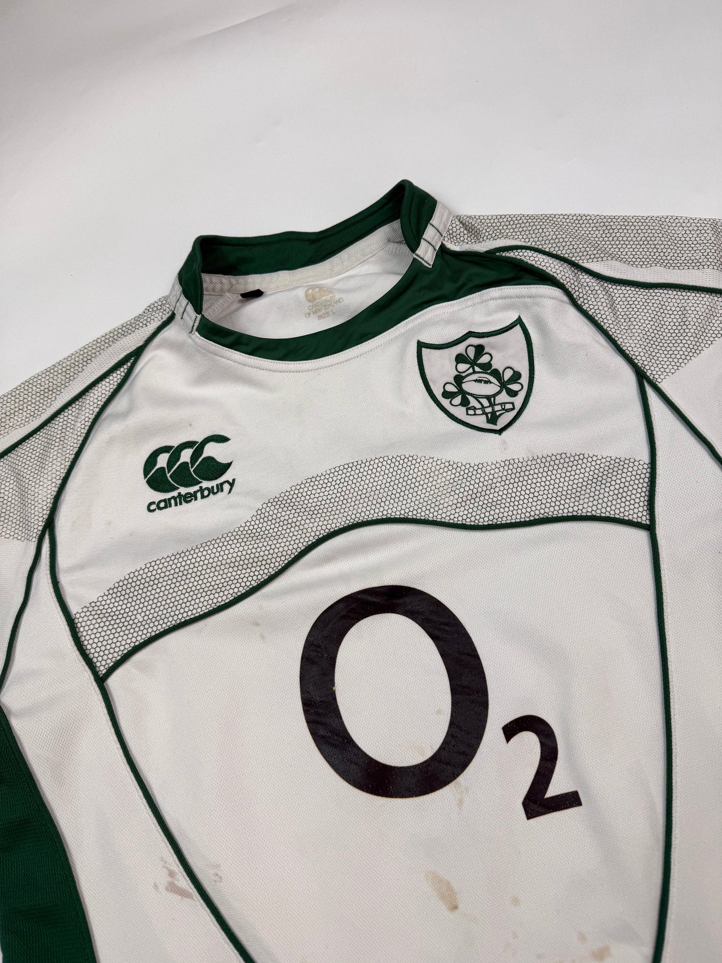 Vintage Ireland 2007-09 Canterbury rugby union shirt (L)