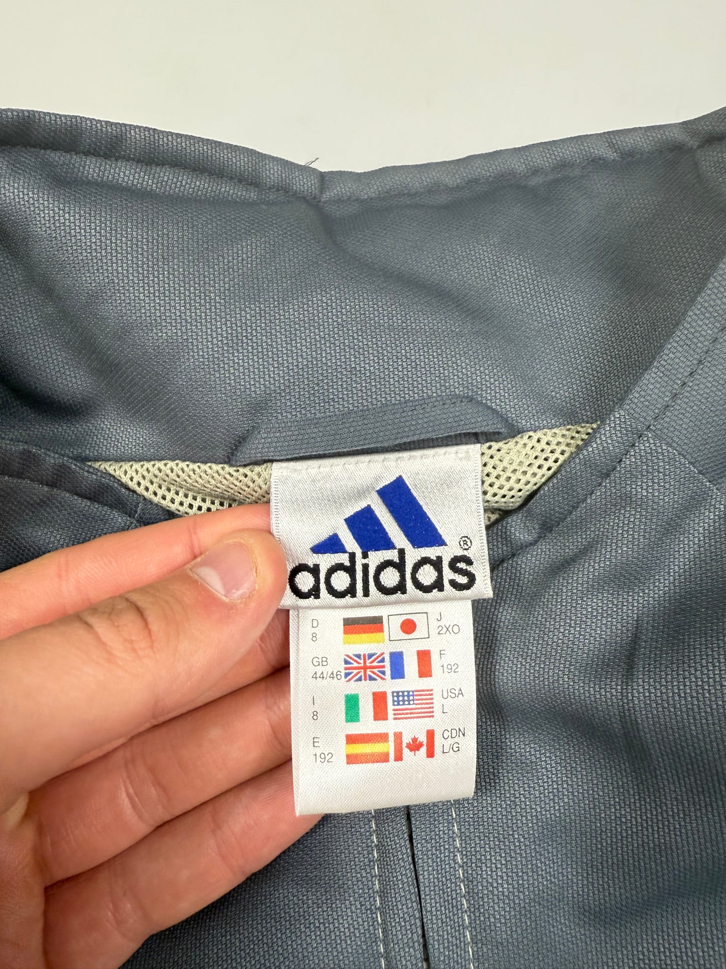 Vintage Adidas colour block track jacket (L)