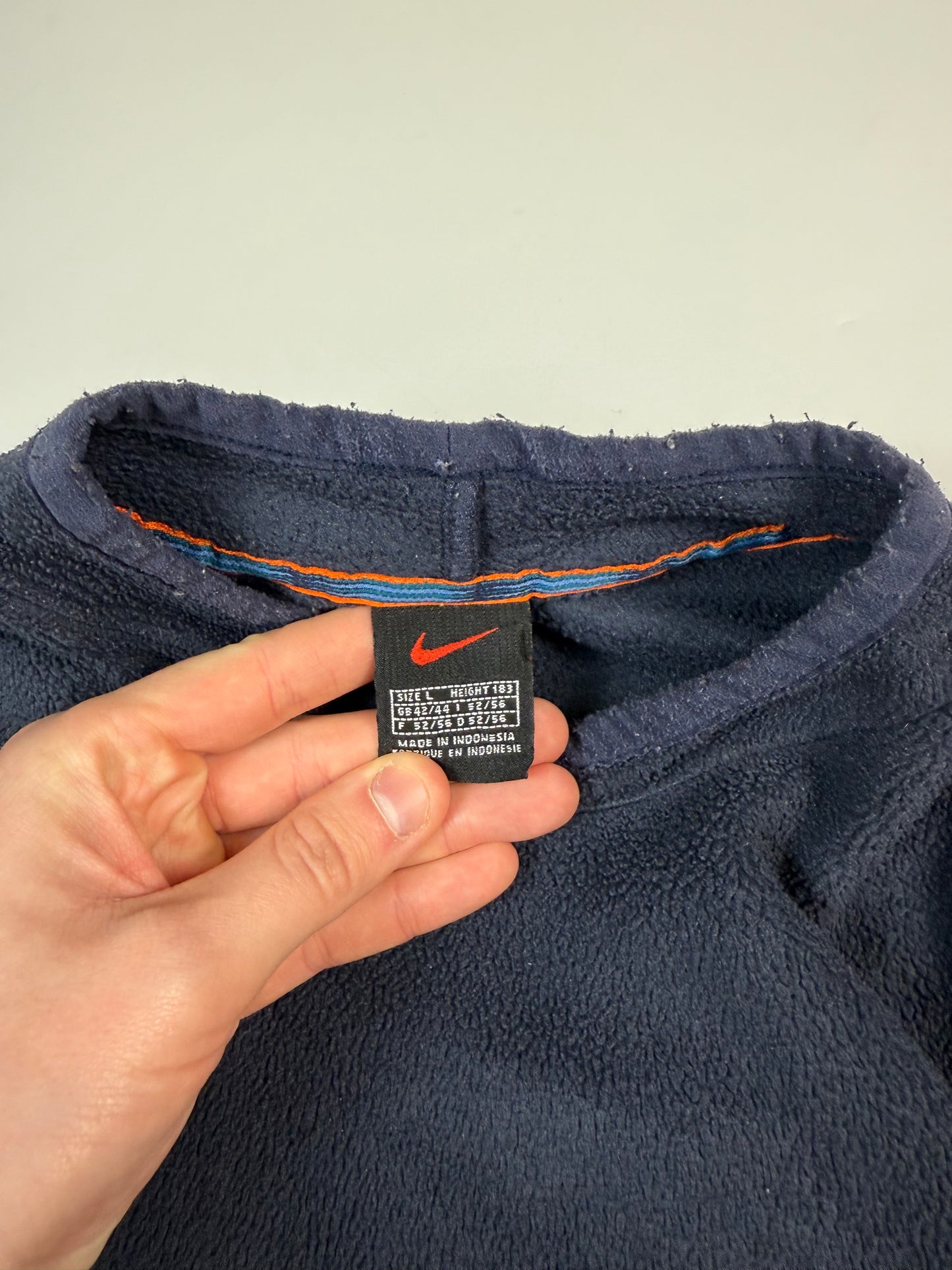Vintage 90s Nike centre swoosh fleece sweatshirt (L)