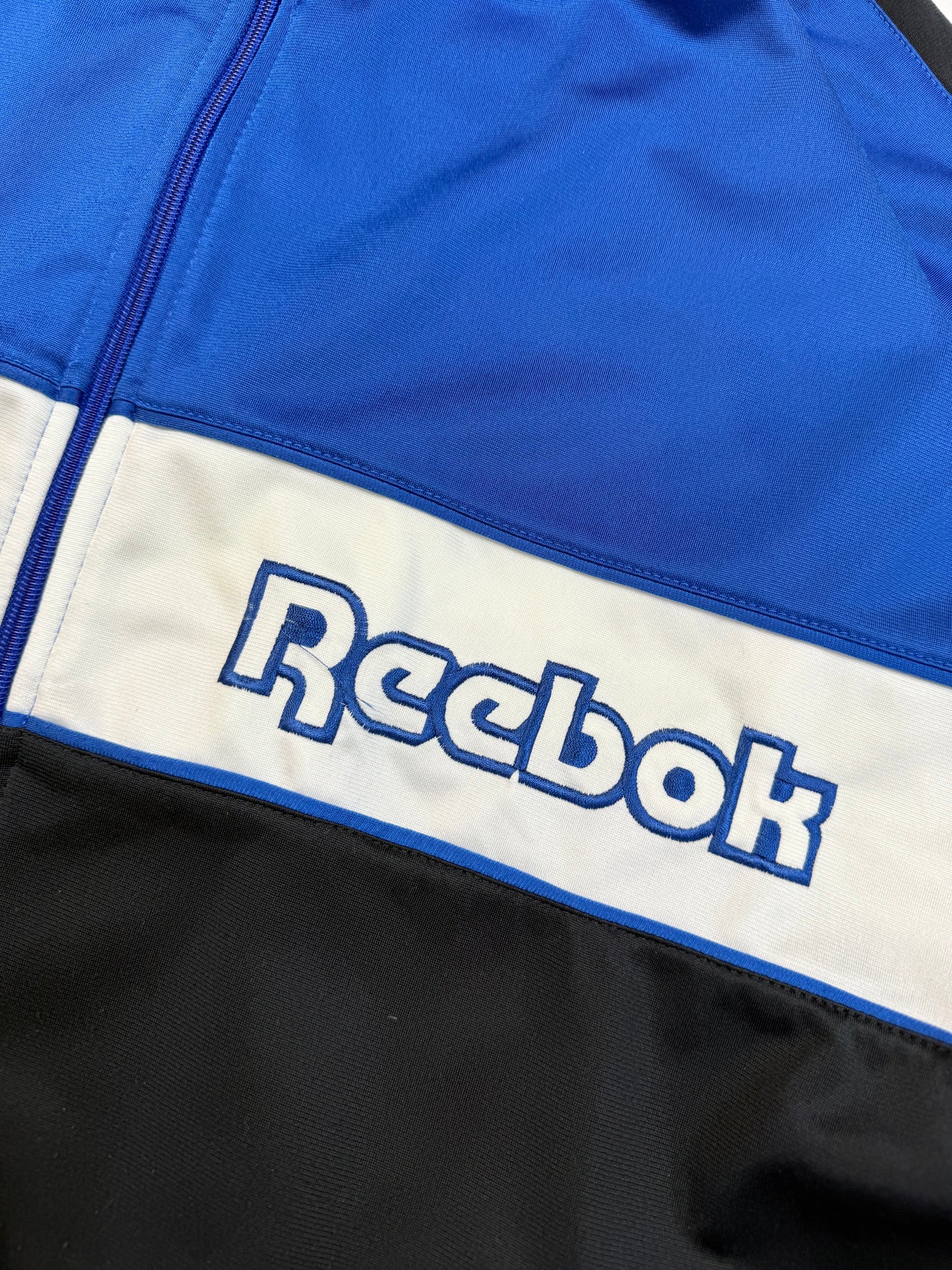 Vintage 90s Reebok spell out track jacket (L)