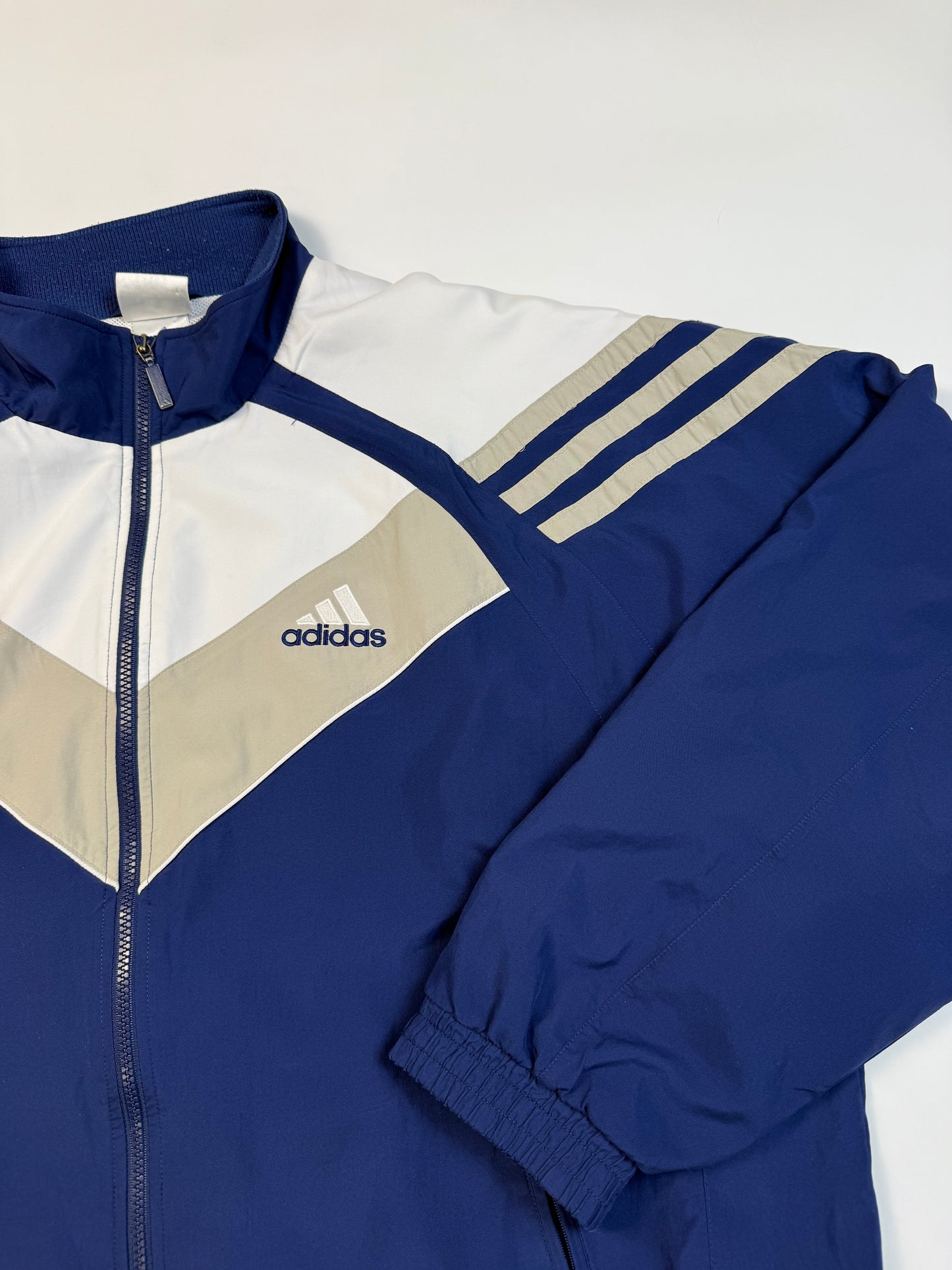 Vintage Adidas colour block track jacket (XL)