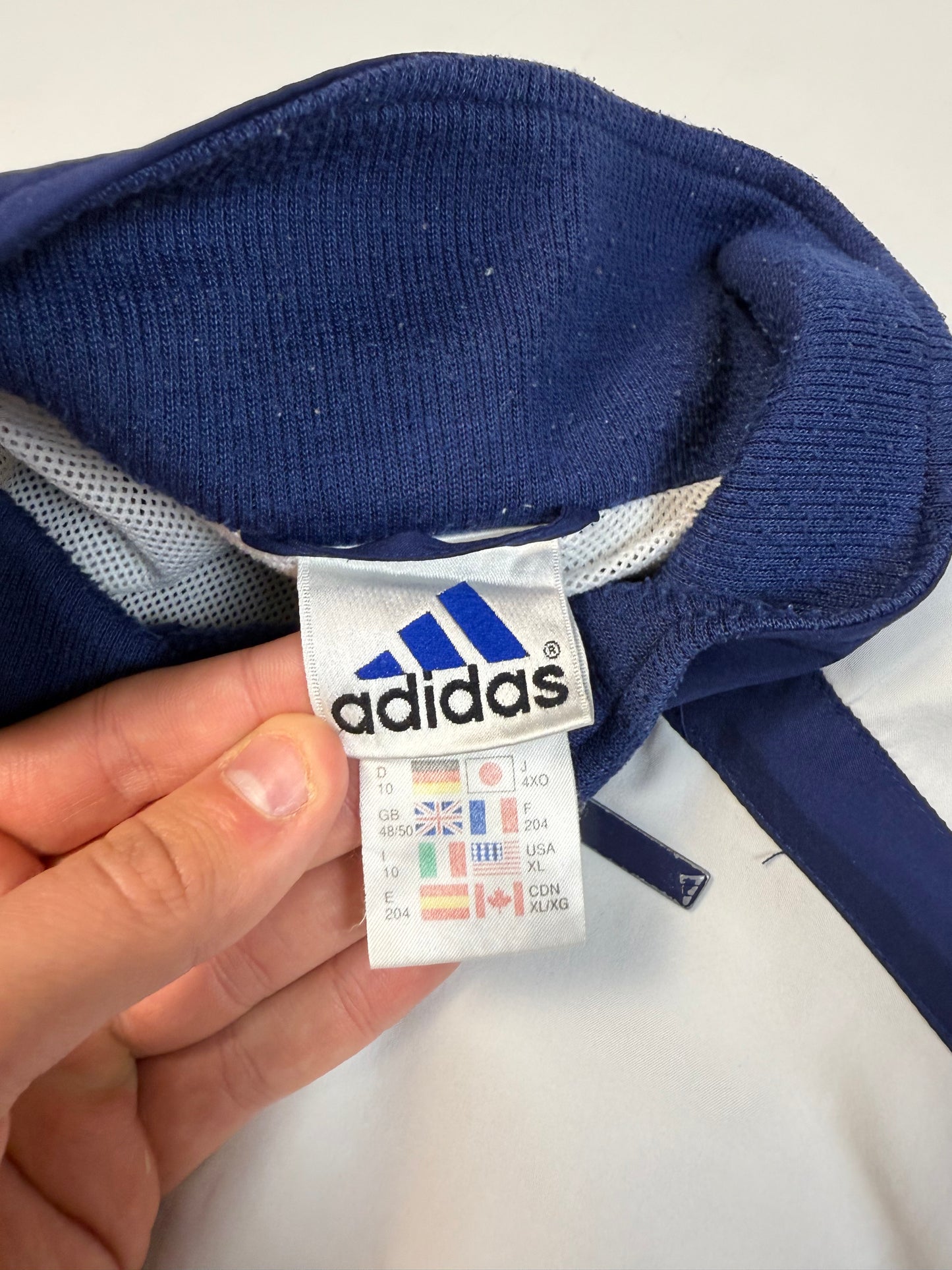 Vintage Adidas colour block track jacket (XL)