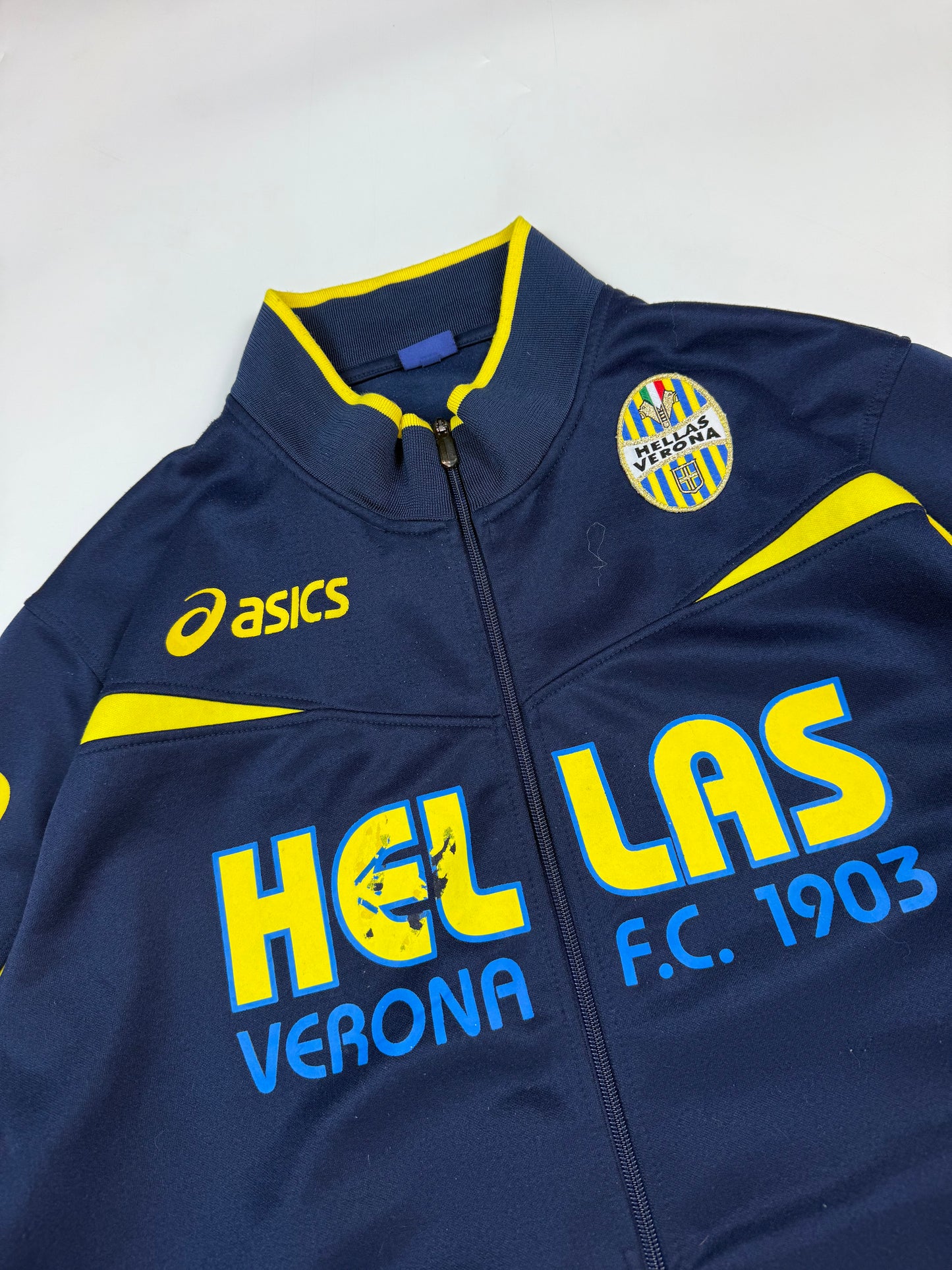 Vintage Hellas Verona 2007/08 Asics football track jacket (L)