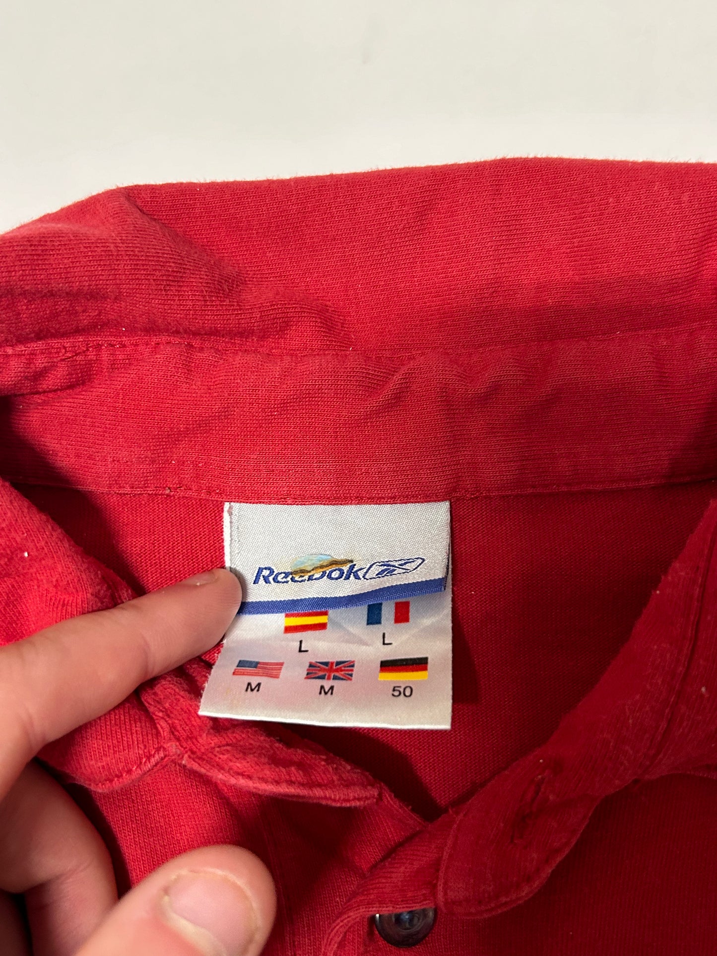 Vintage Reebok rugby polo shirt (M)