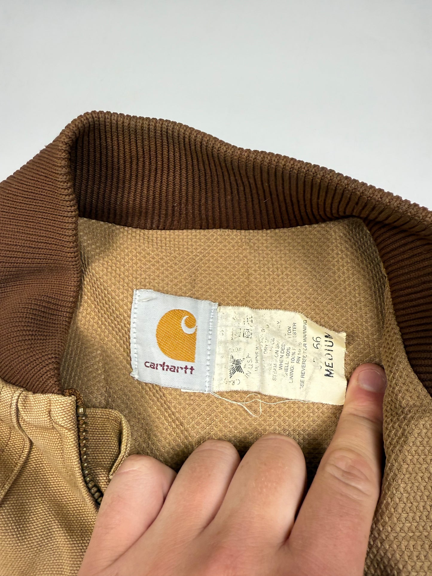 Vintage 90s Carhartt canvas bomber workwear jacket (M)