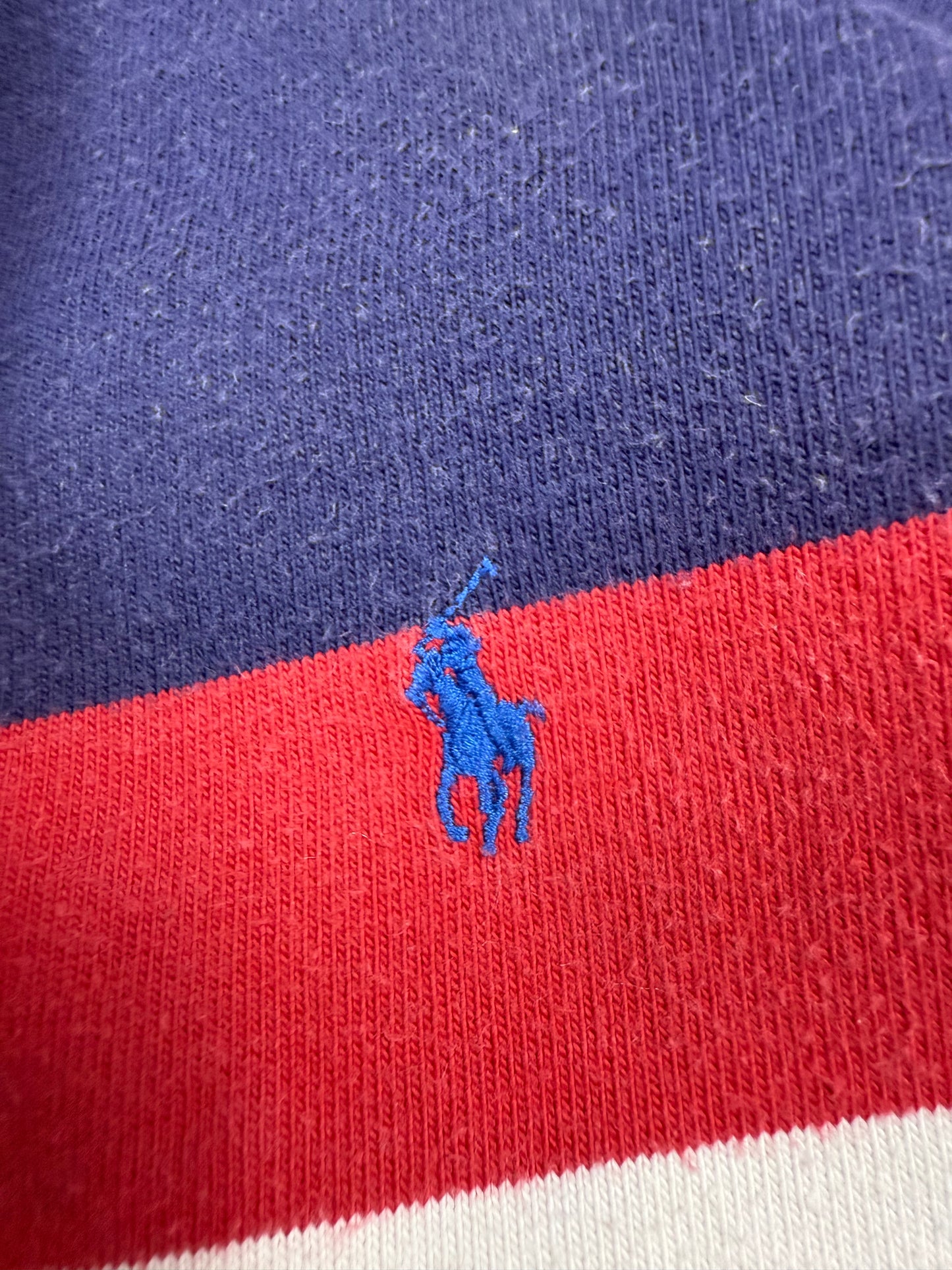 Vintage 90s Polo Ralph Lauren striped rugby polo shirt (XL)