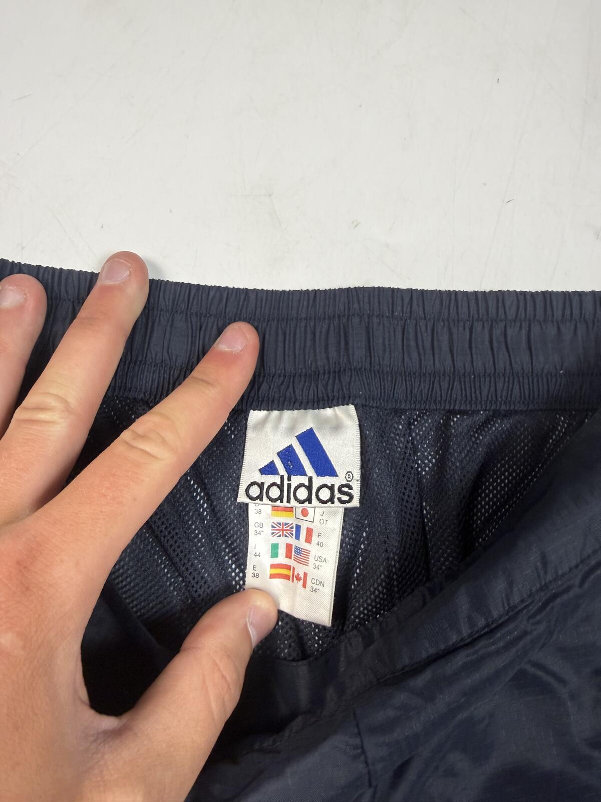 Vintage 90s adidas wide leg baggy track pants (L)