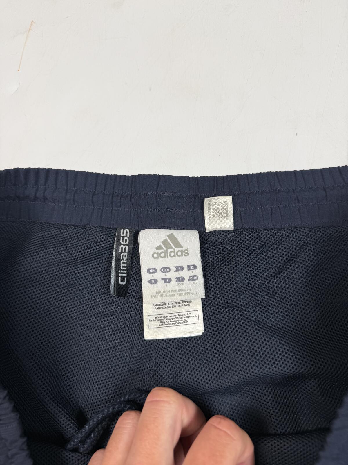 Vintage Y2K adidas side stripe baggy track pants (L)
