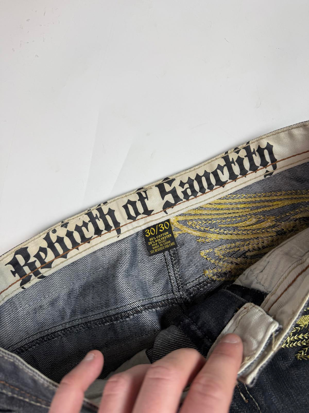 Vintage Y2K baggy hip hop Jeans (W30)