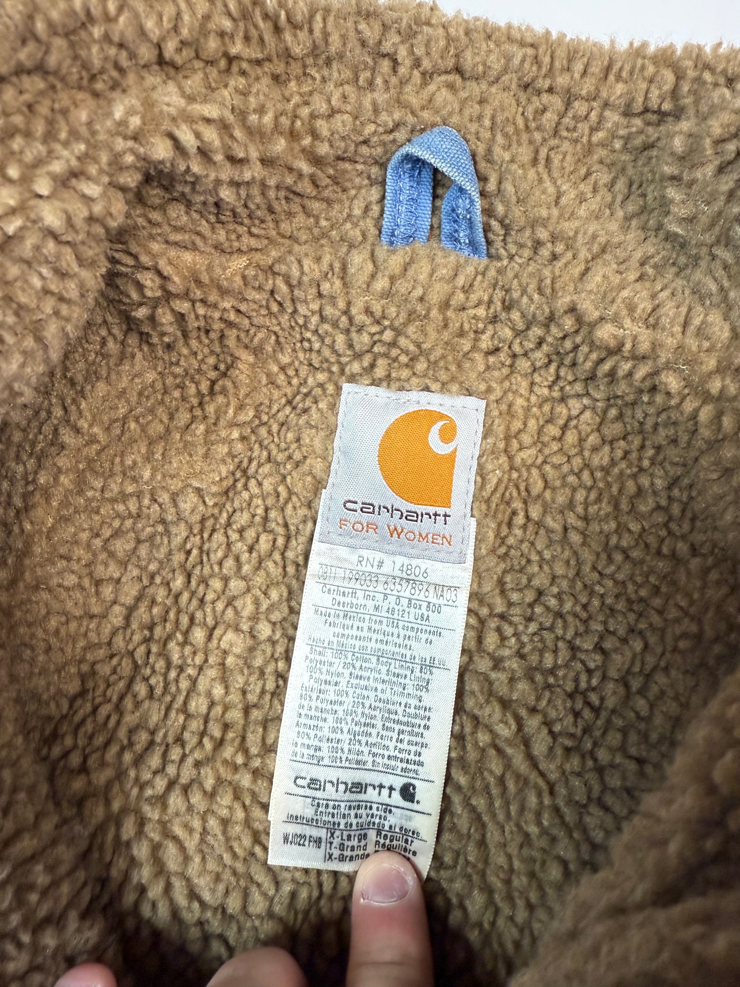 Carhartt Sherpa lined workwear jacket (WXL)