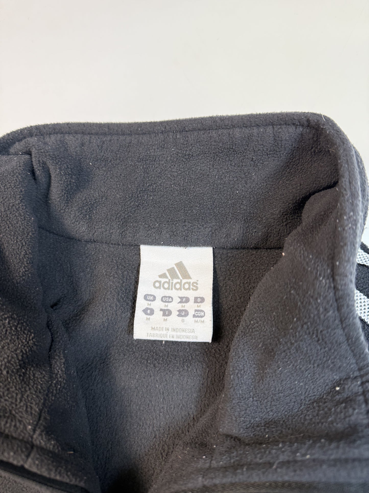 Vintage Adidas quarter zip centre logo fleece (M)