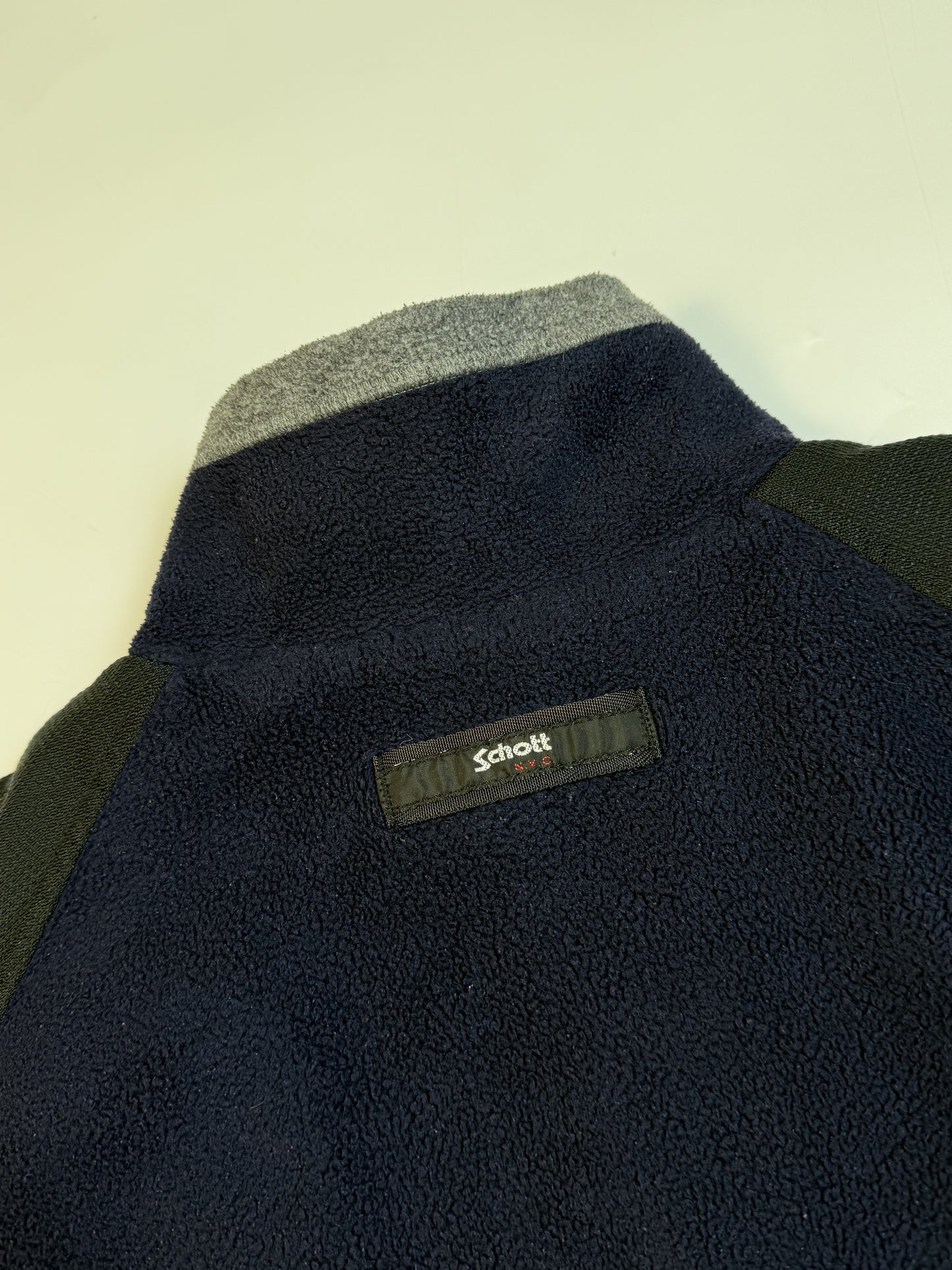 Vintage Schott NYC quarter zip fleece (M)