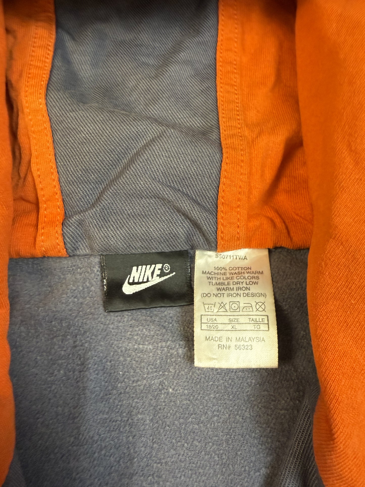 Vintage 90s Nike hooded bomber jacket (M)