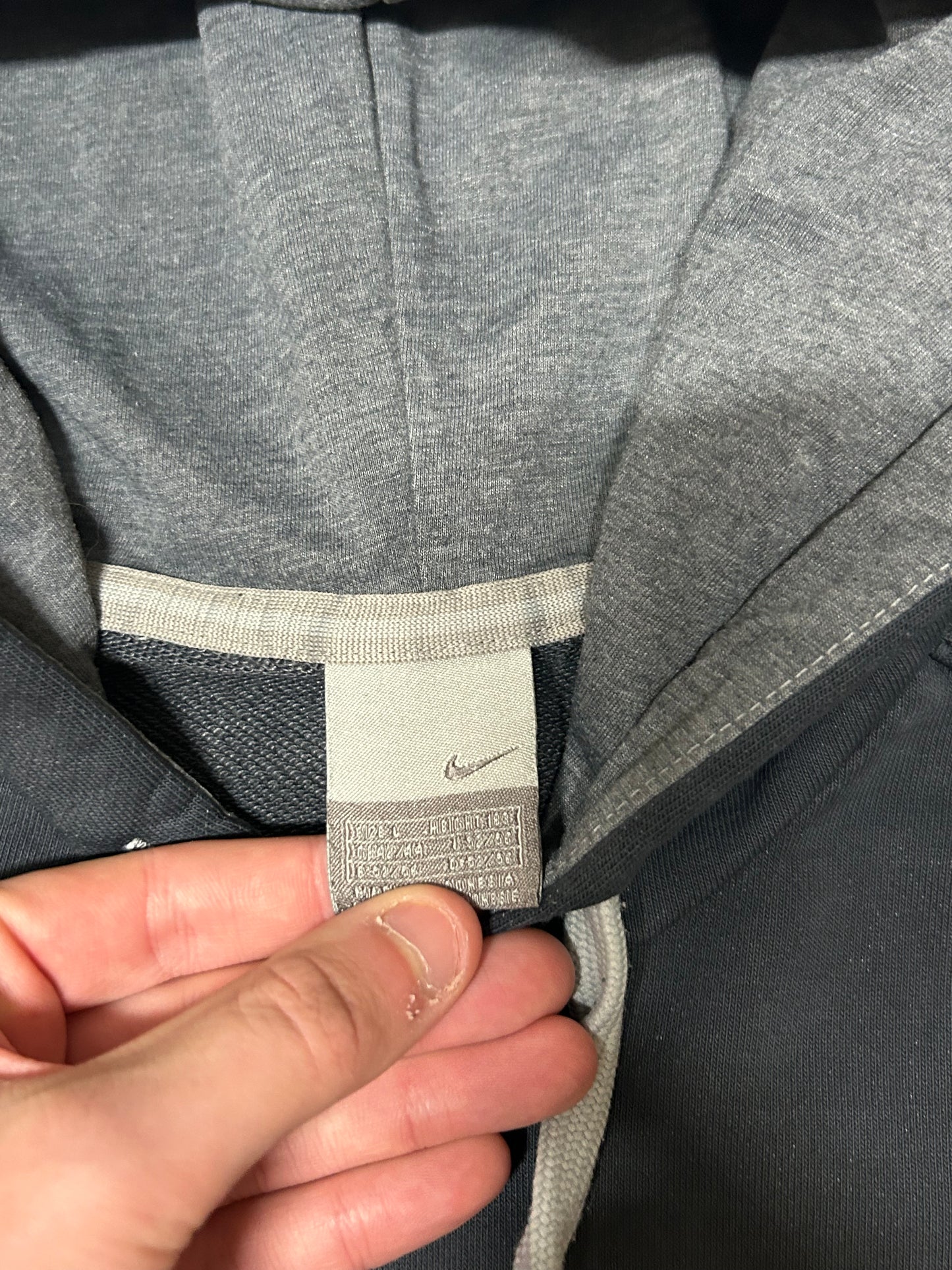 Vintage Nike spell out hoodie (L)